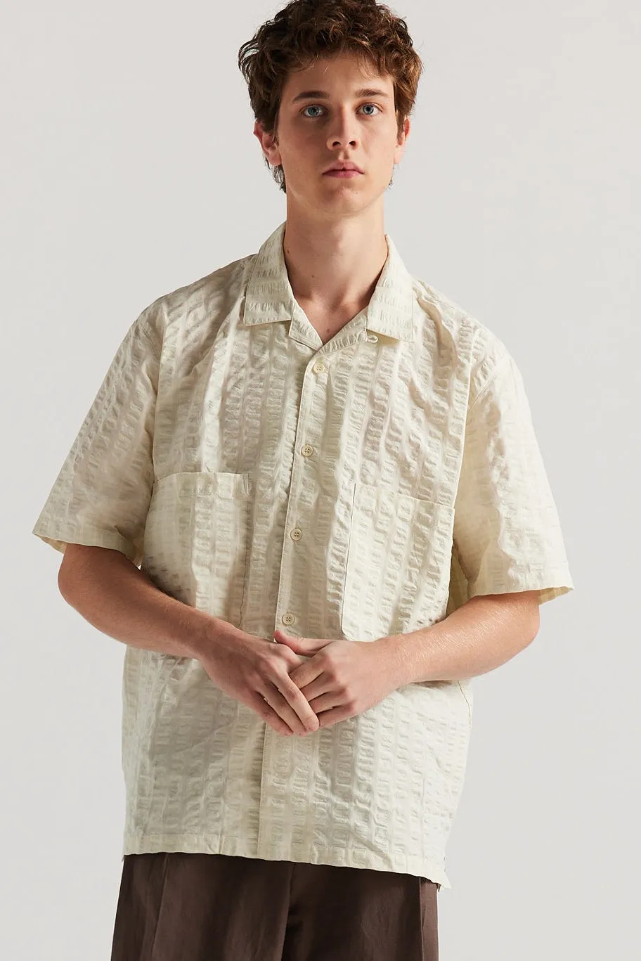 Allies Check Shirt Butter Check sold by Kloke