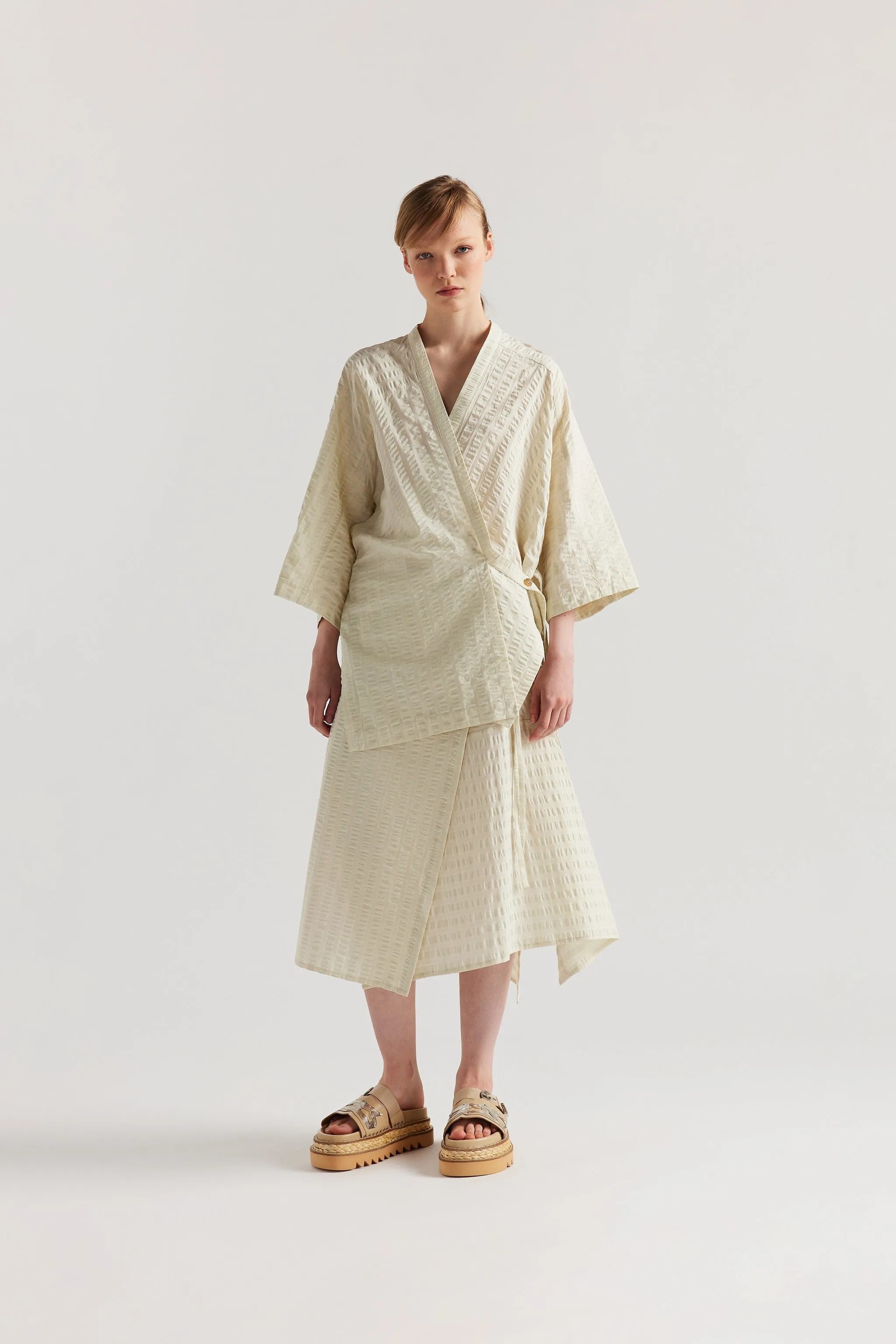 Glide Wrap Top Butter Check sold by Kloke product image thumbnail 2