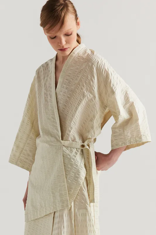 Glide Wrap Top Butter Check sold by Kloke