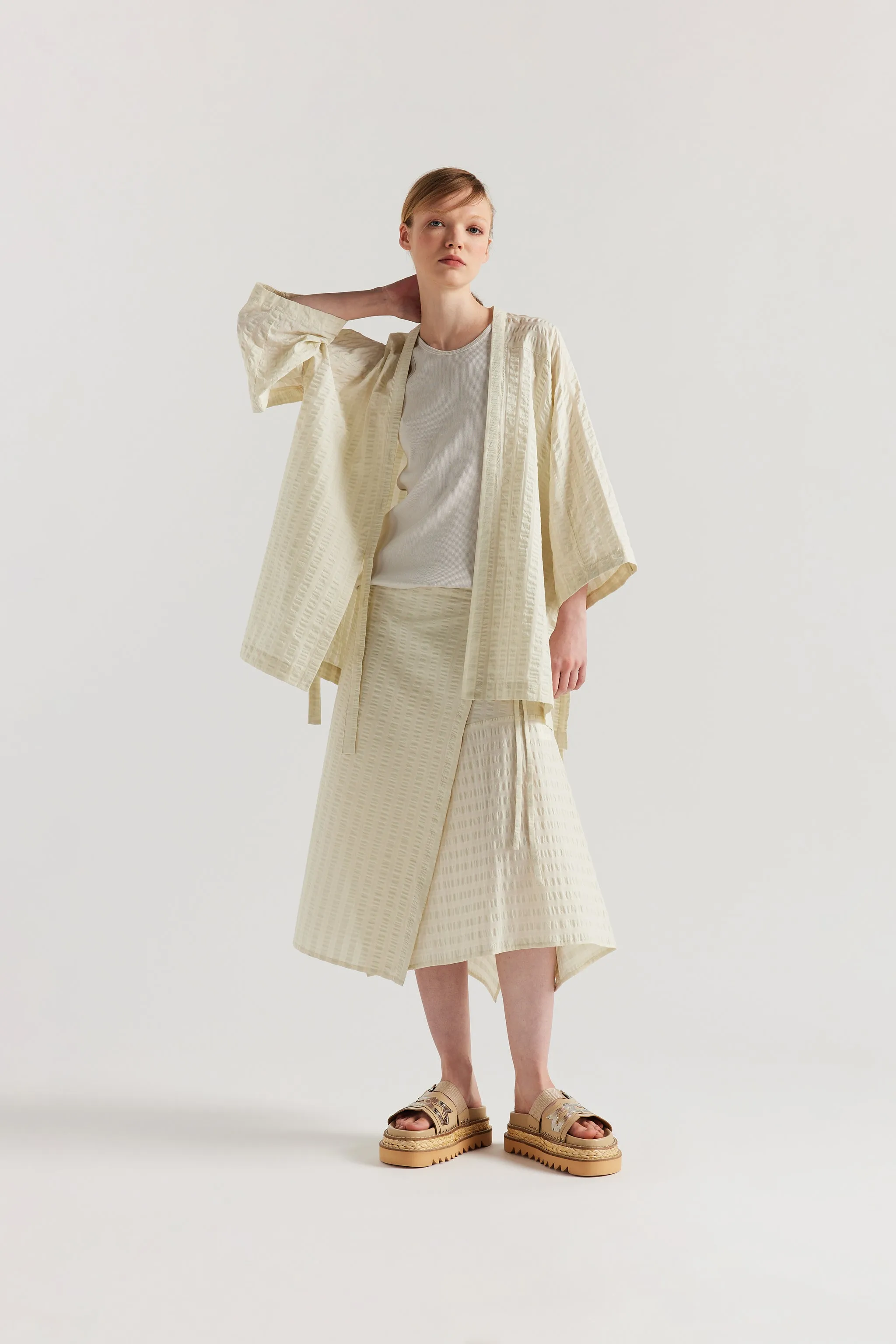 Glide Wrap Top Butter Check sold by Kloke product image thumbnail 5