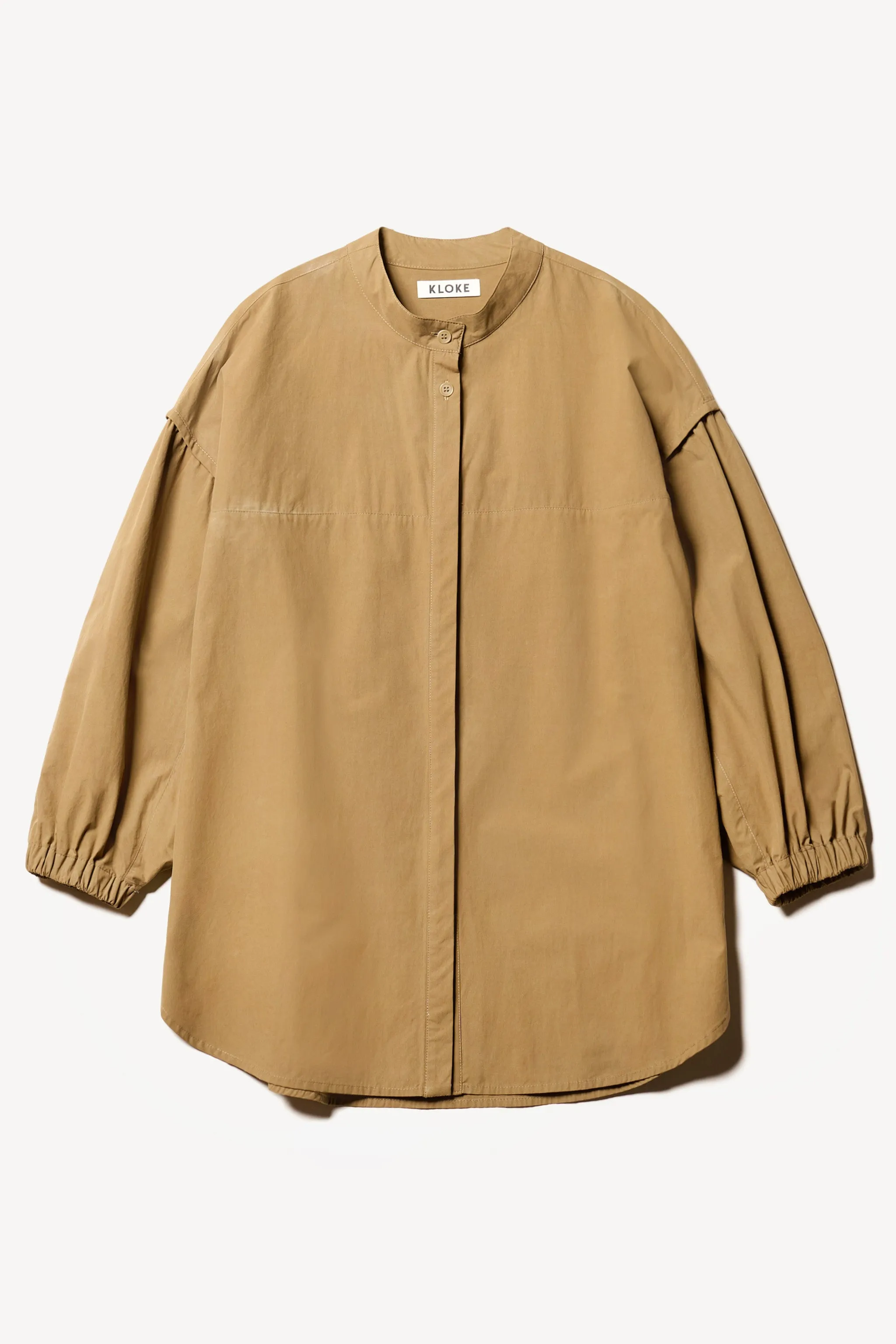 Transit Gathered Blouse Dusty Olive sold by Kloke product image thumbnail 5