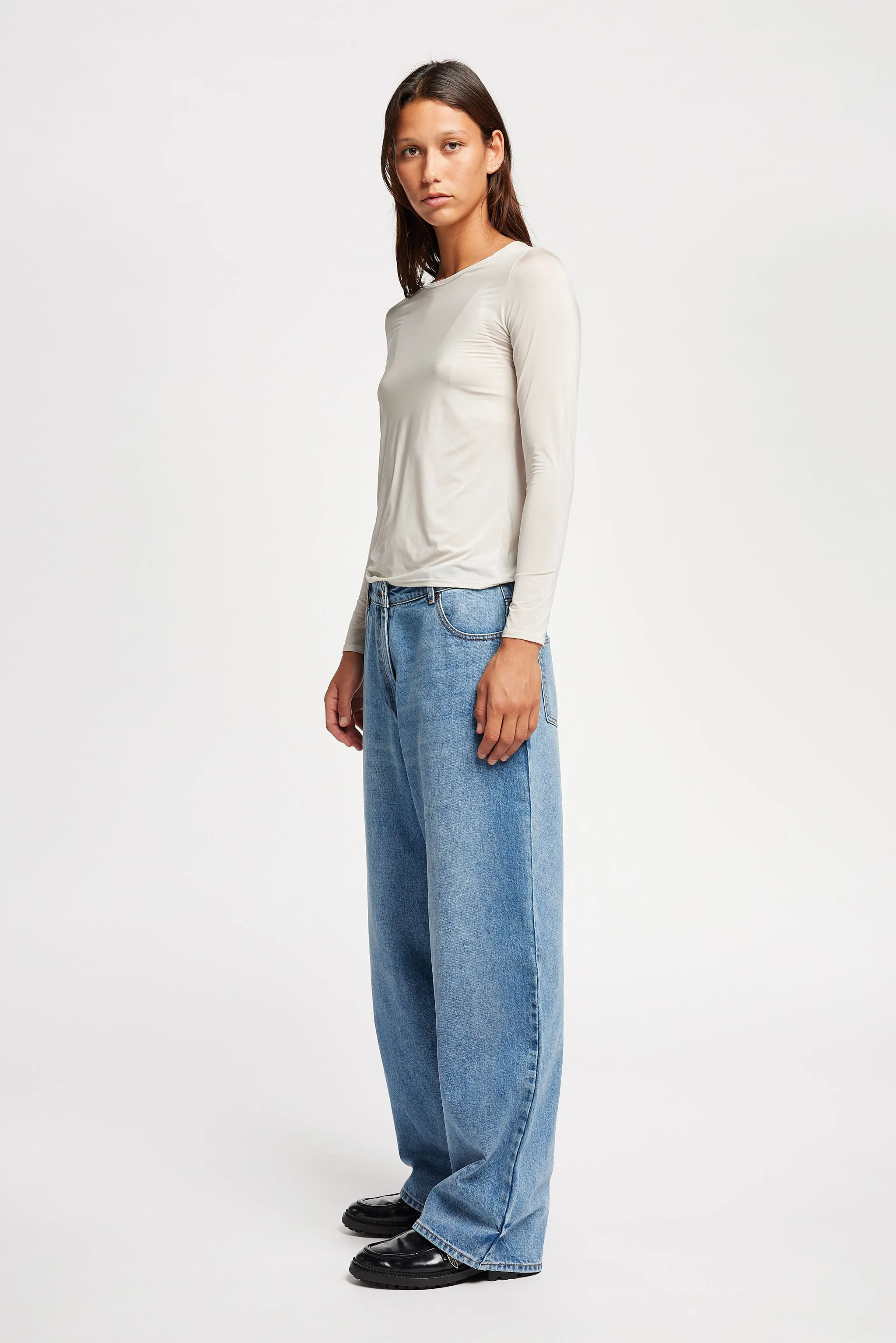 Expansion Long Sleeve Top Off White sold by Kloke product image thumbnail 3