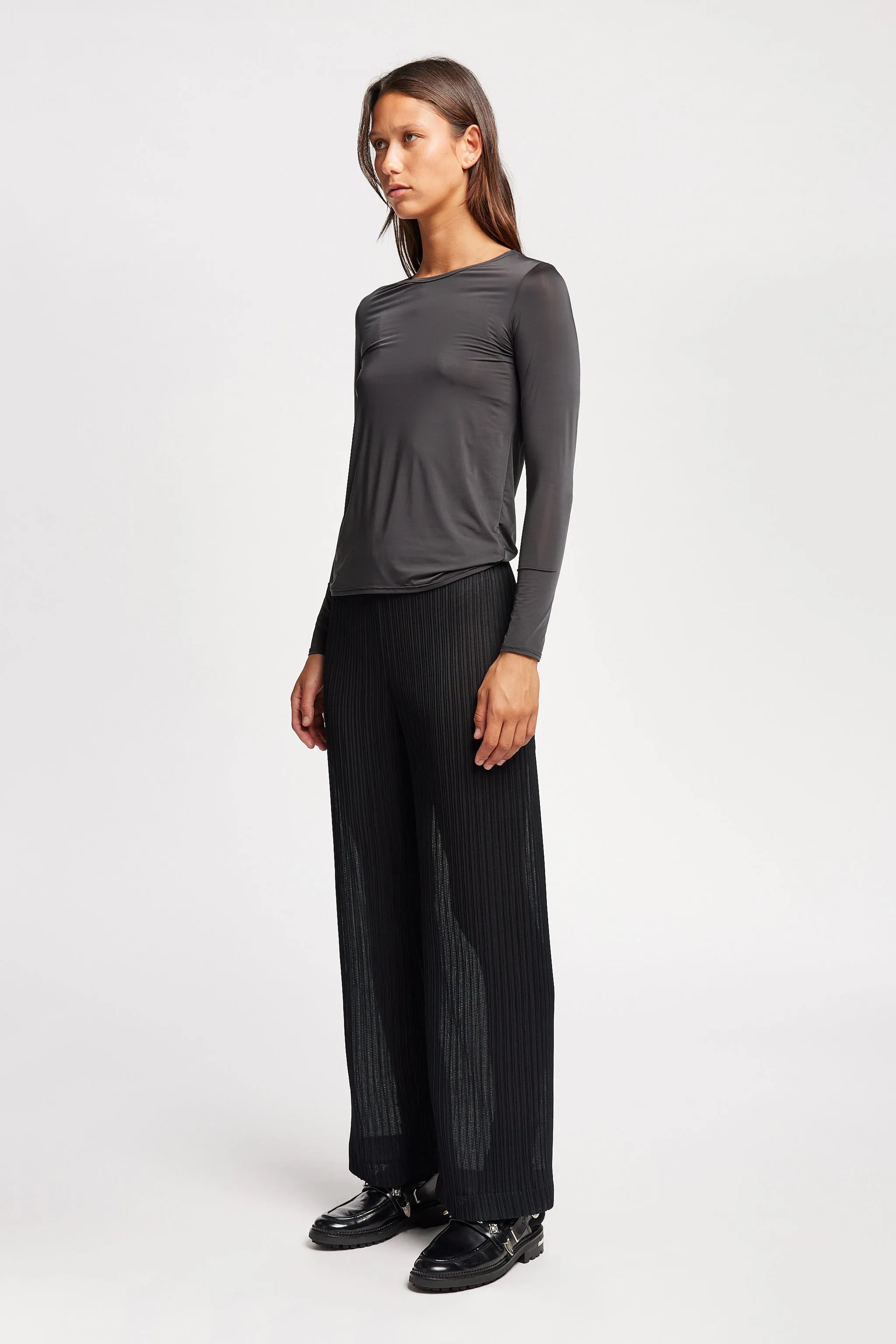 Expansion Long Sleeve Top Jet Black sold by Kloke