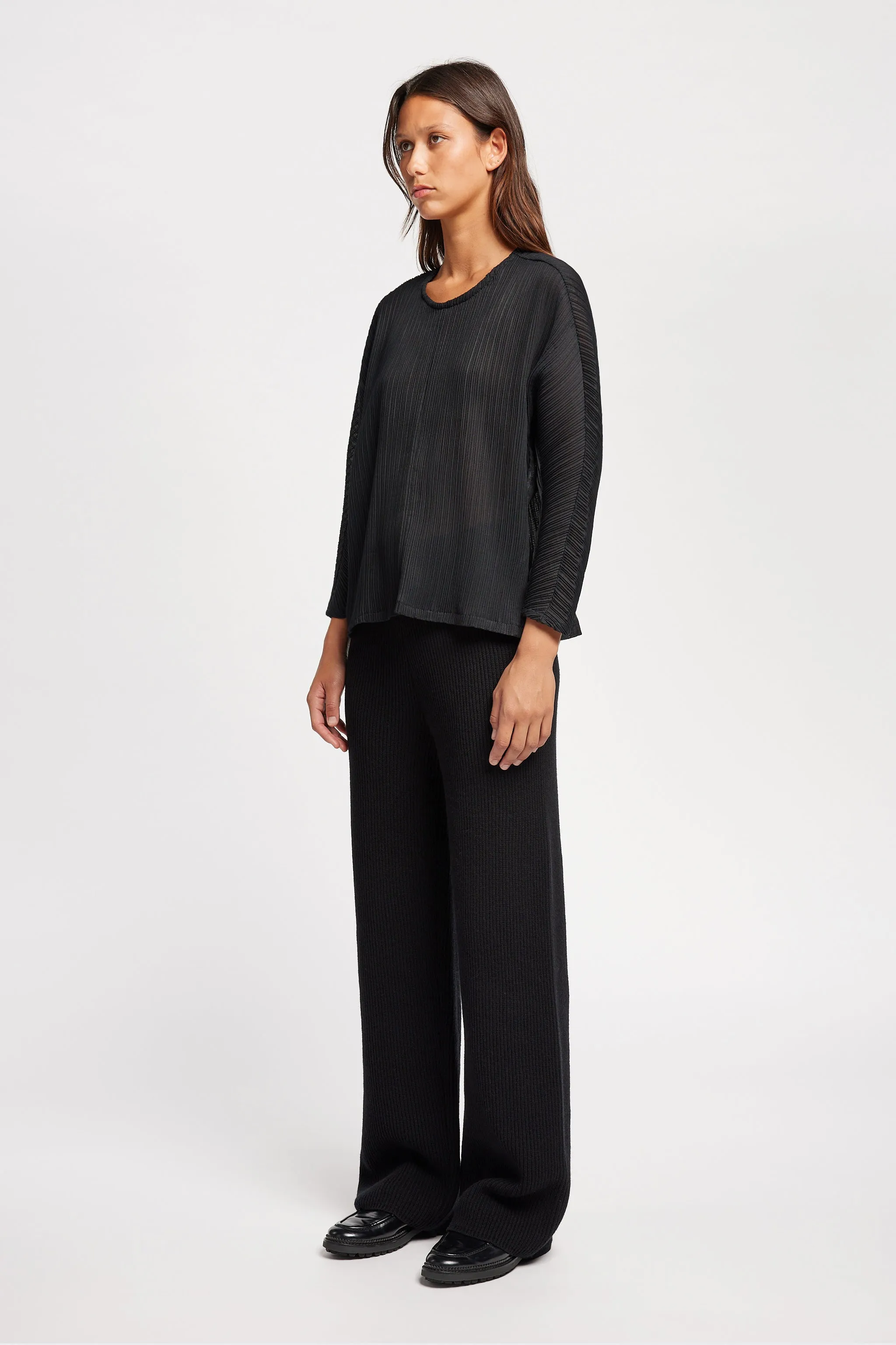 Orcus Pleated Top Black sold by Kloke