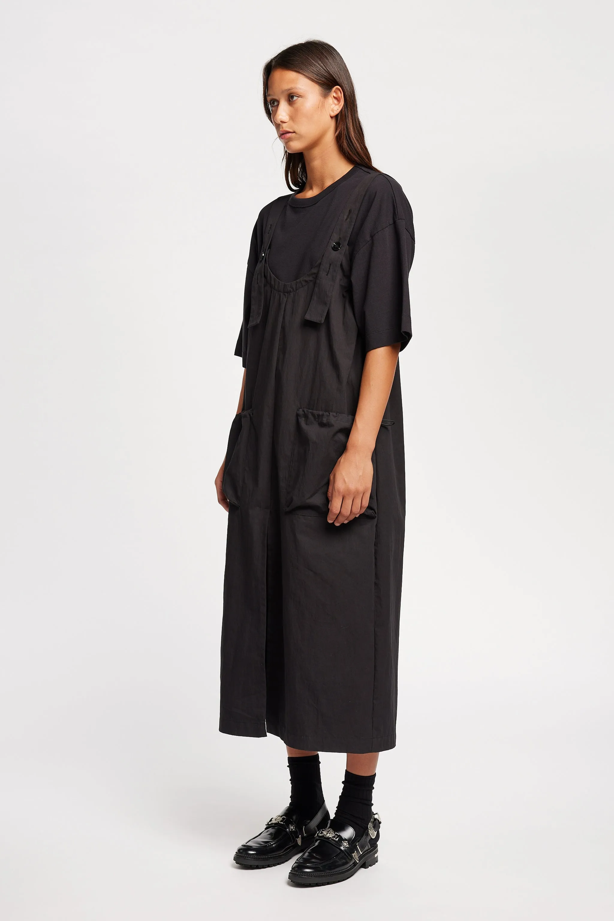Shoreline Pinafore Jet Black sold by Kloke