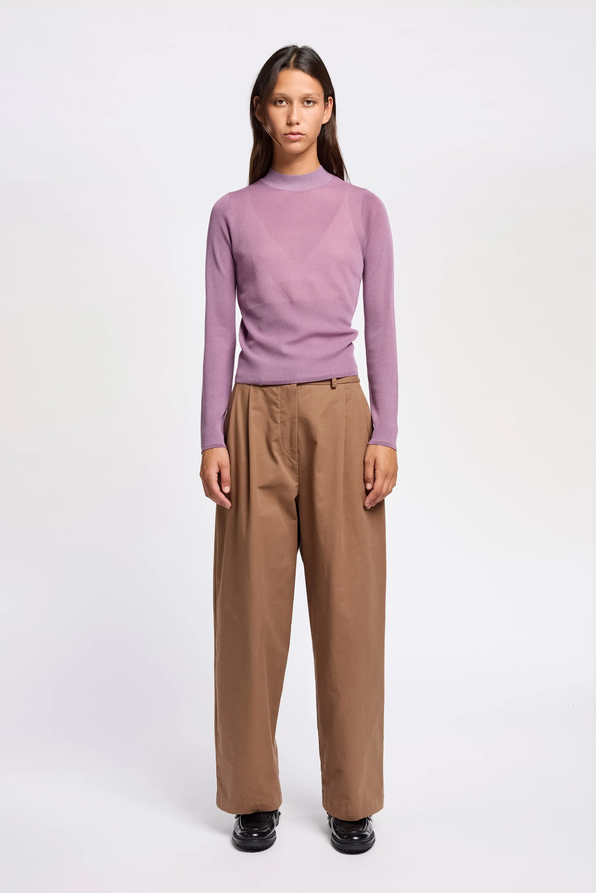Seleno Pleat Pant Clay sold by Kloke product image thumbnail 3