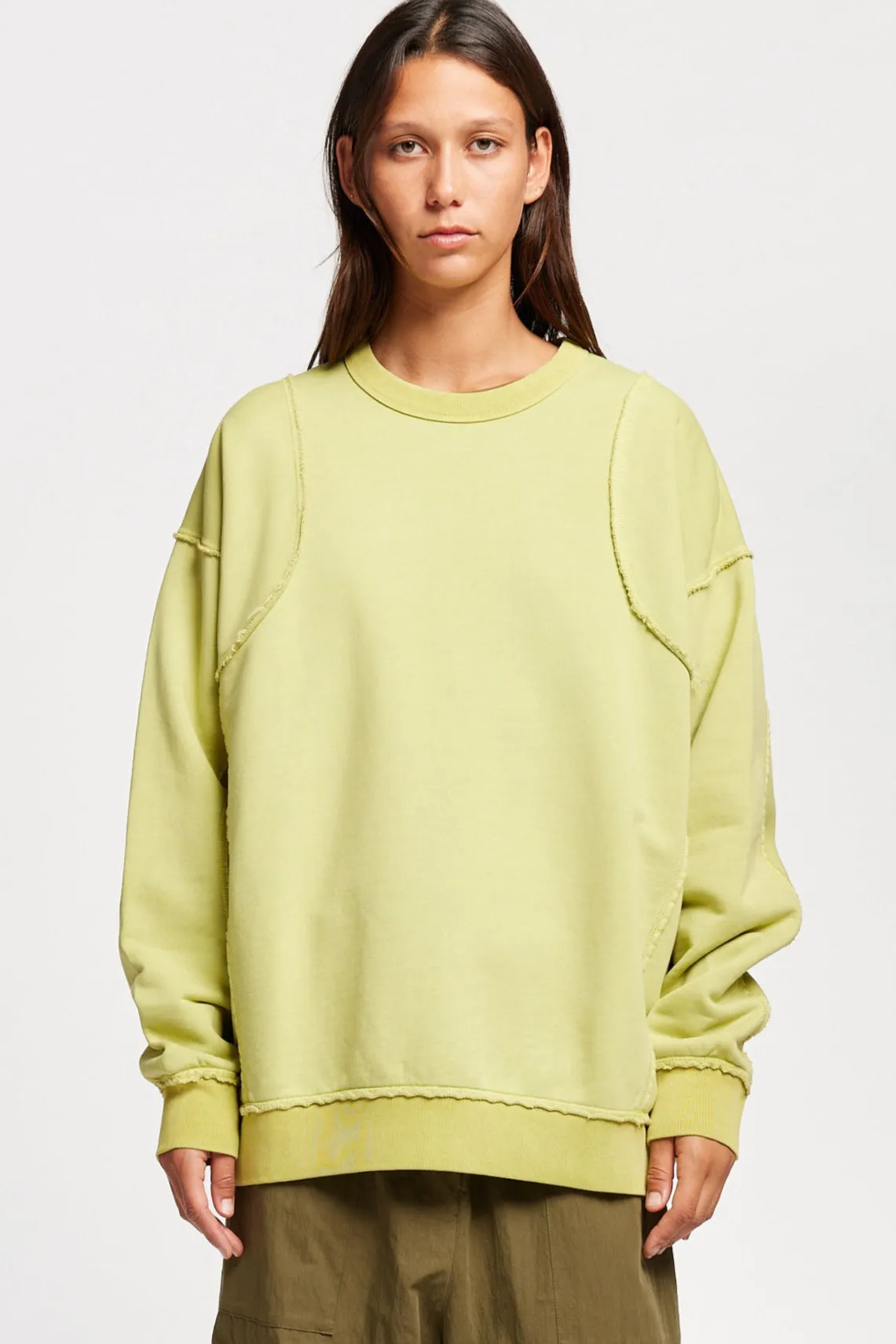 Format Unisex Sweater Chartreuse sold by Kloke