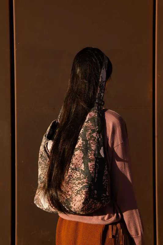 Litmus Jacquard Bag Purple Print made by Kloke