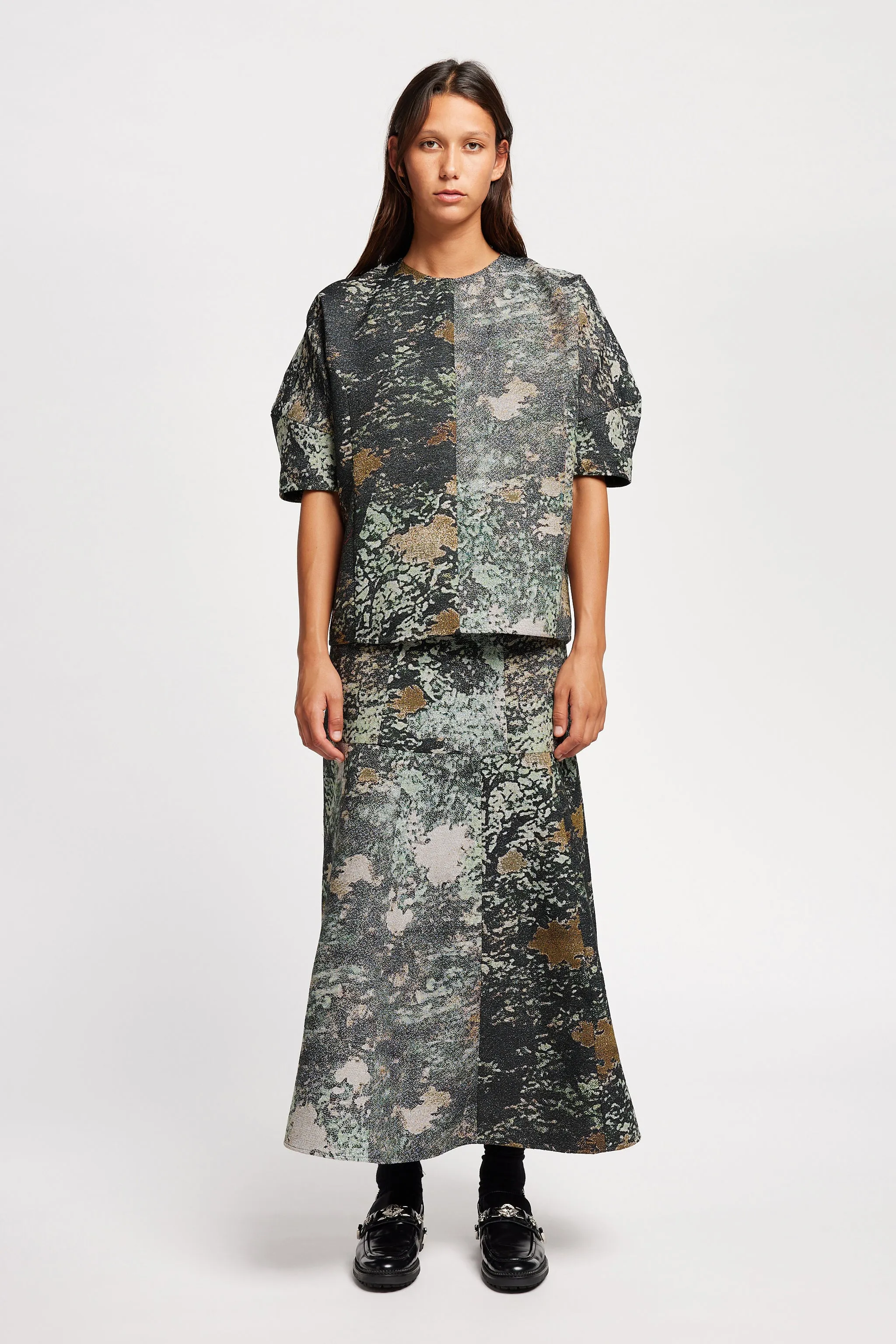 Forge Jacquard Top Green Print sold by Kloke product image thumbnail 2