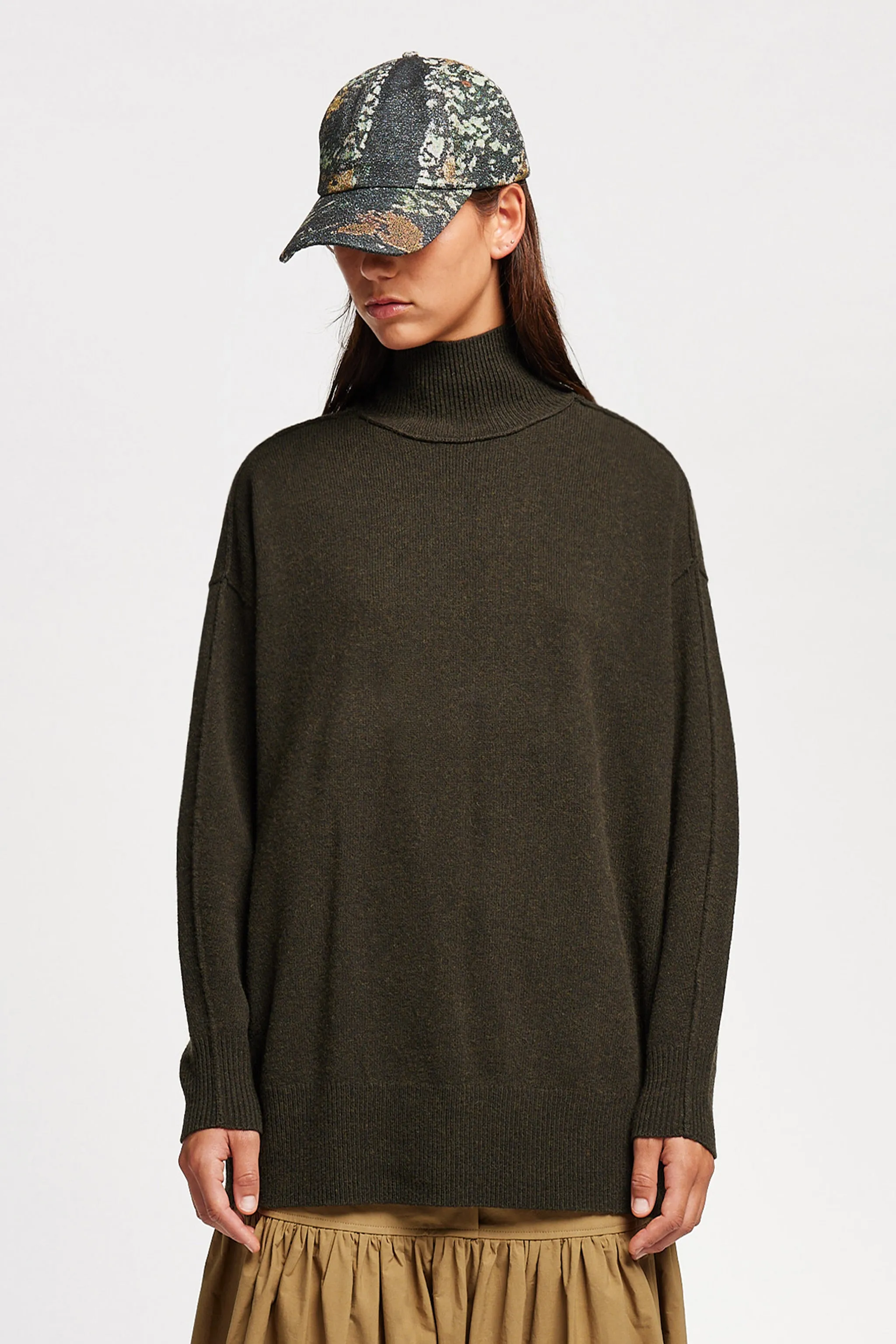Orbital Jacquard Cap Green Print sold by Kloke