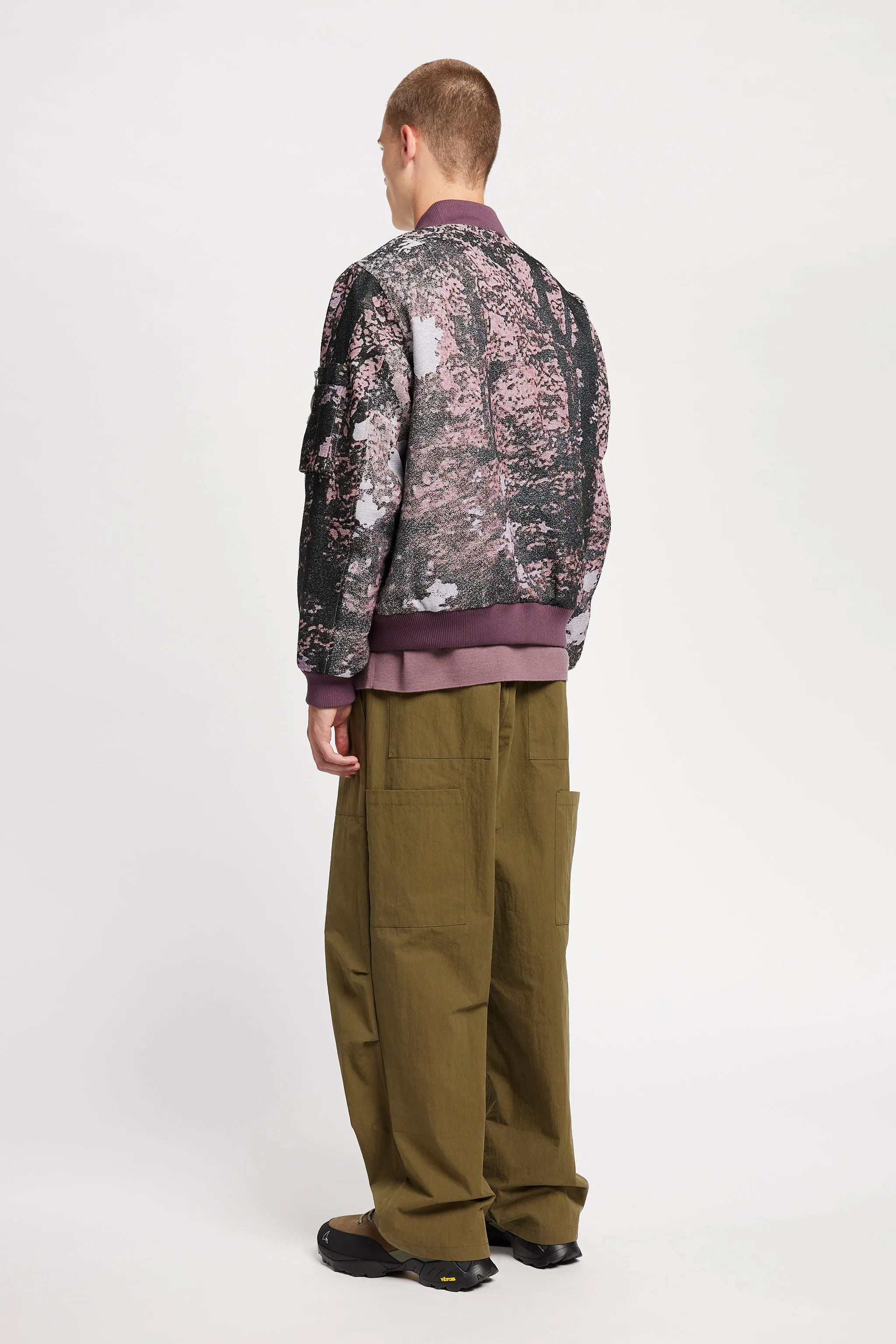 Sustain Unisex Bomber Purple Print sold by Kloke product image thumbnail 3