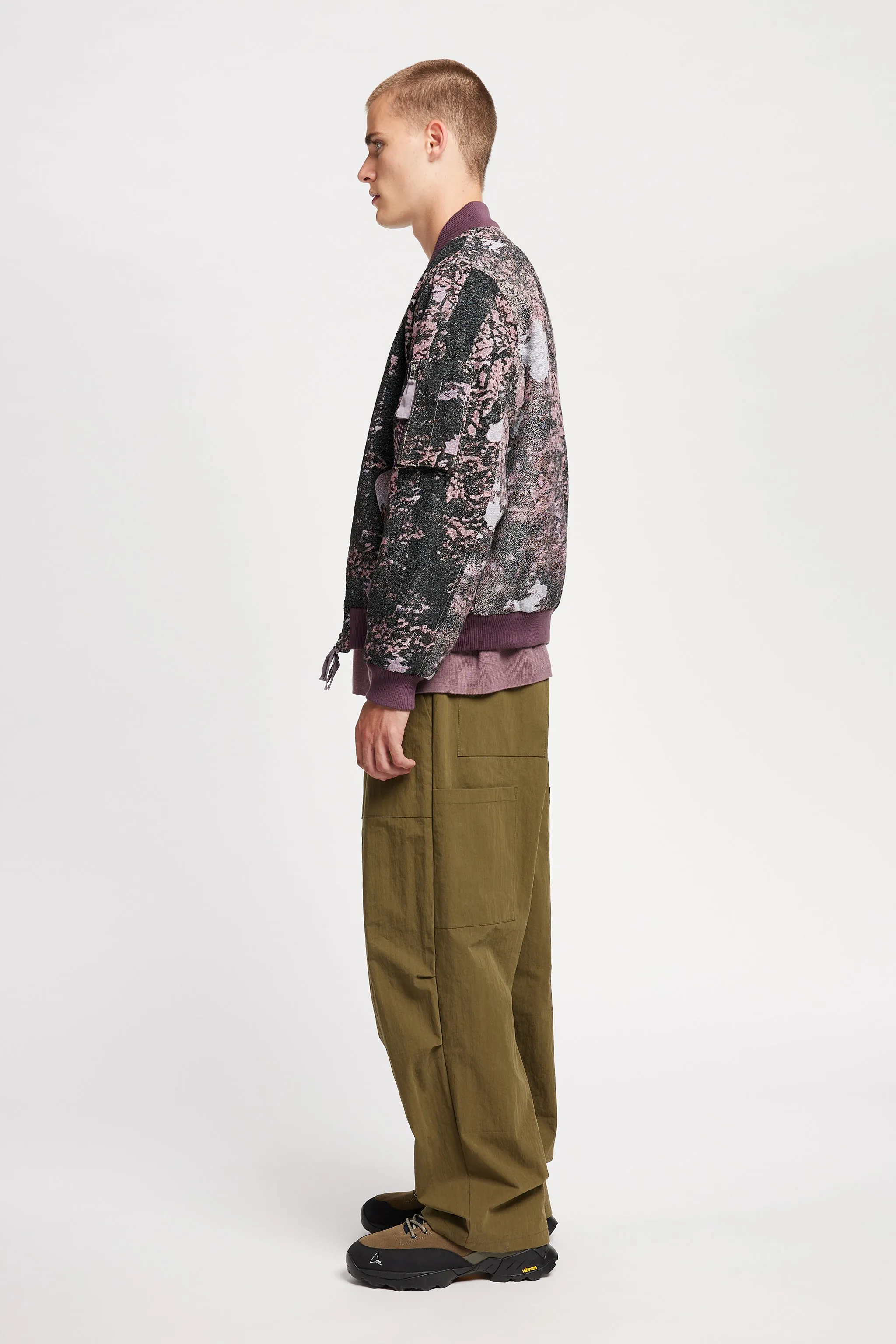 Sustain Unisex Bomber Purple Print sold by Kloke product image thumbnail 4