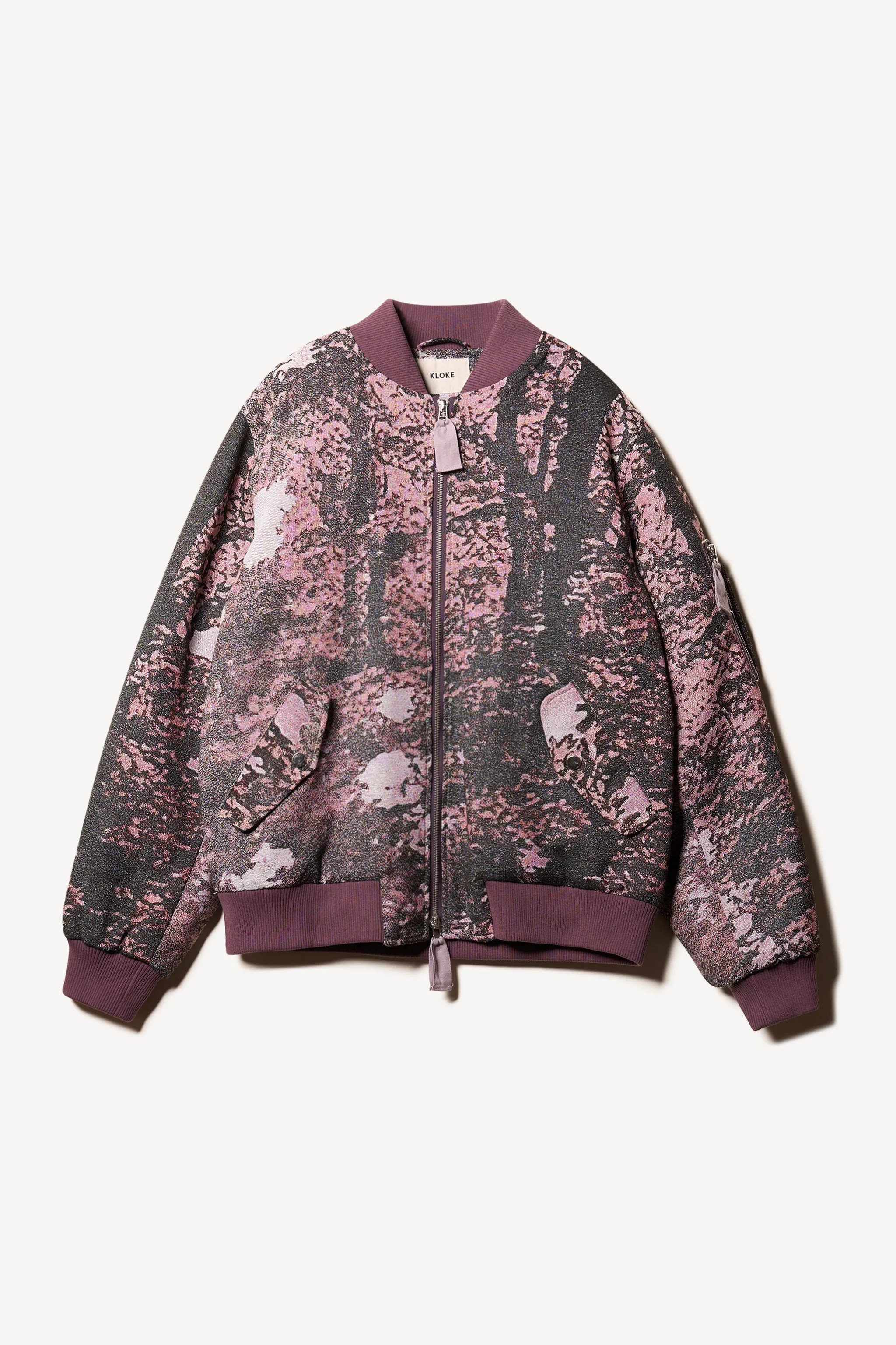 Sustain Unisex Bomber Purple Print sold by Kloke product image thumbnail 5