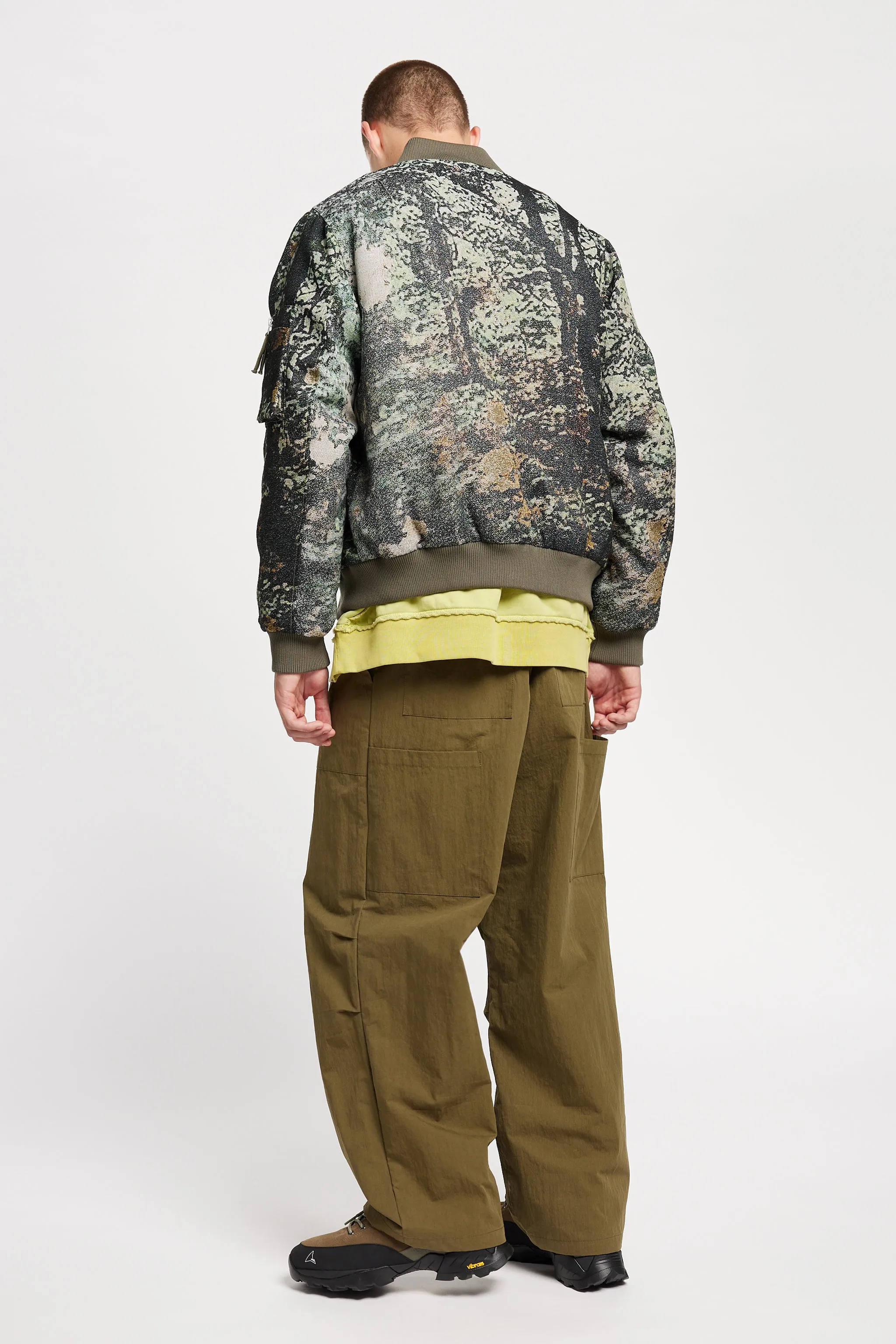 Sustain Unisex Bomber Green Print sold by Kloke product image thumbnail 3