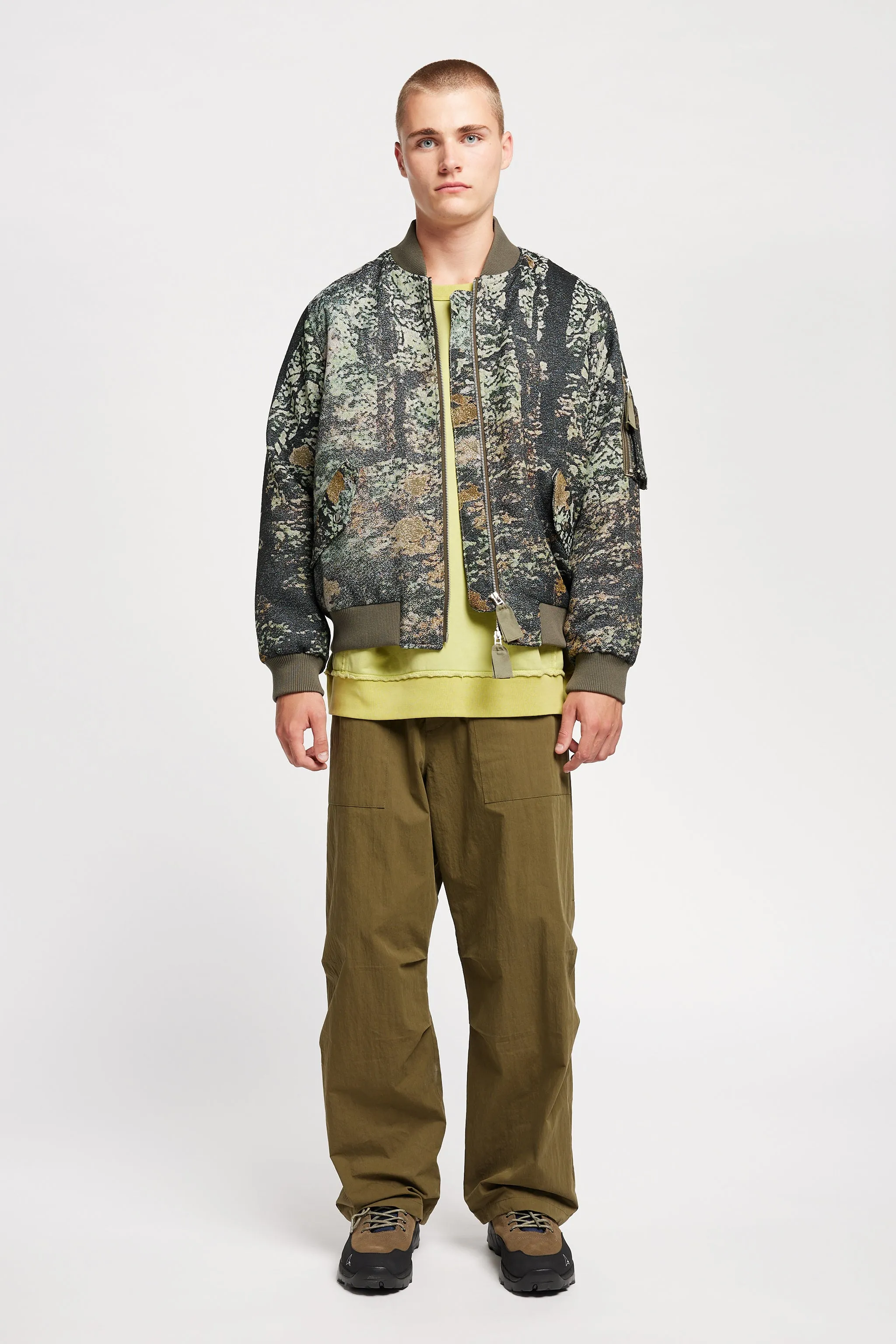 Sustain Unisex Bomber Green Print sold by Kloke product image thumbnail 2