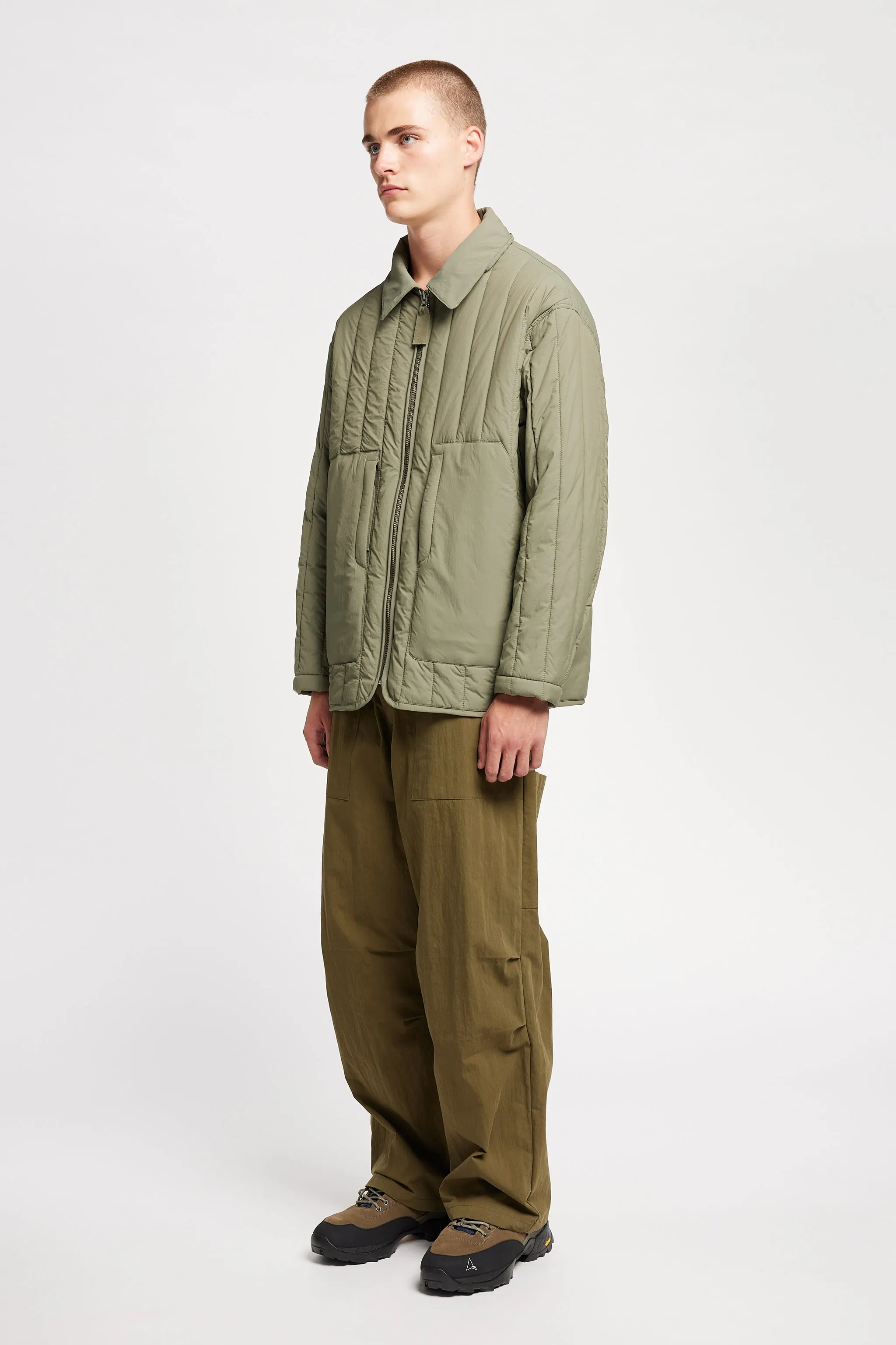 Response Quilted Jacket Dusty Olive sold by Kloke