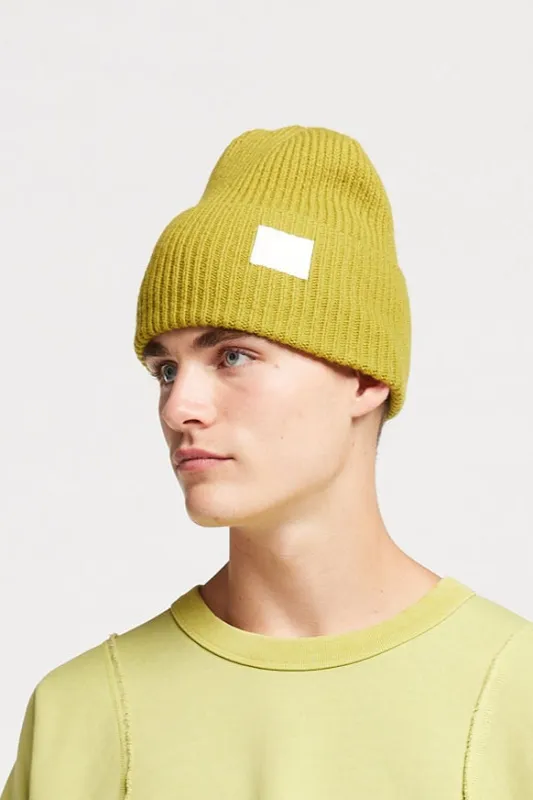 Atoll Knit Beanie Olive Oil made by Kloke
