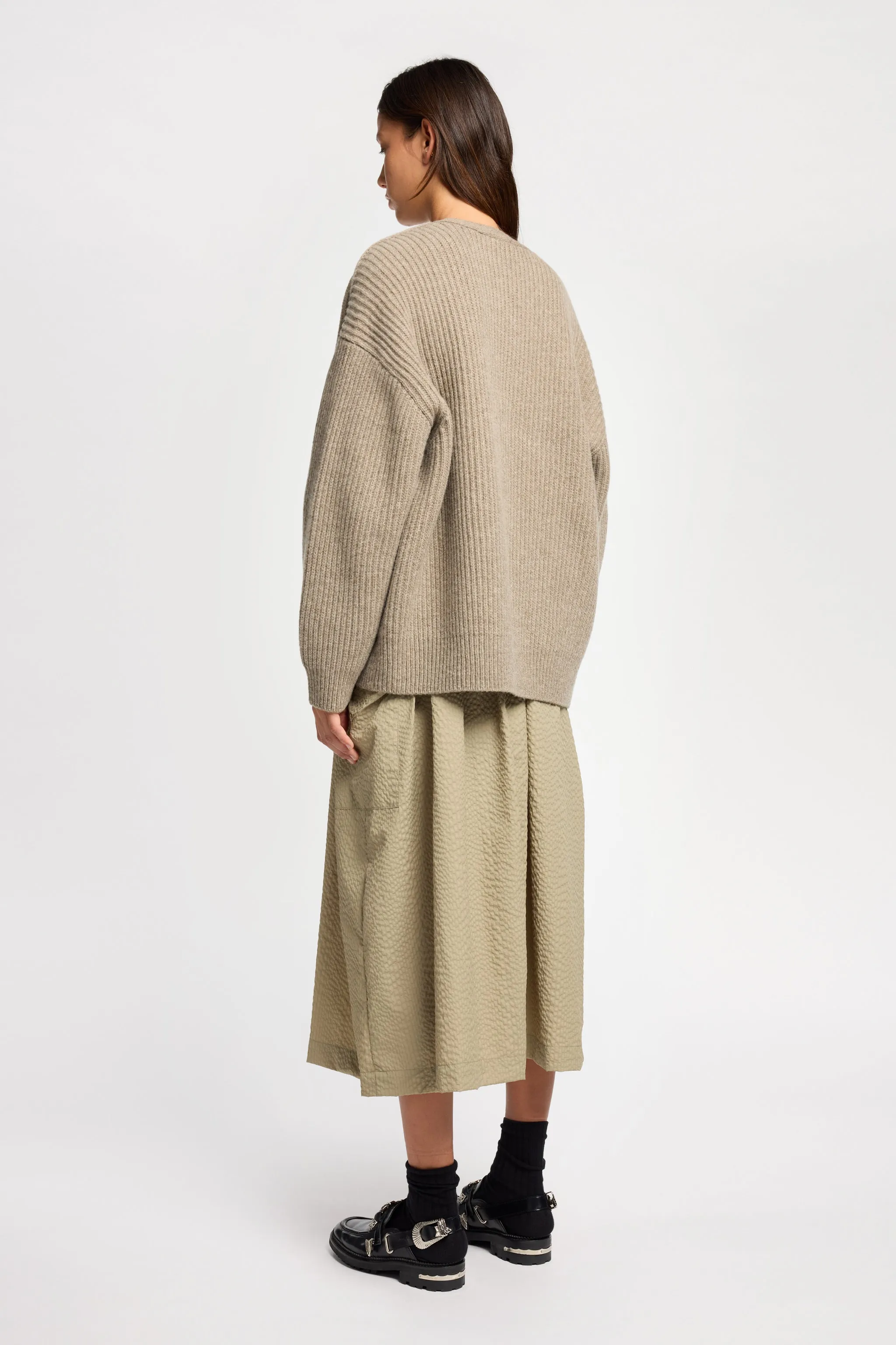 Pause Ribbed Cardigan Taupe sold by Kloke product image thumbnail 3