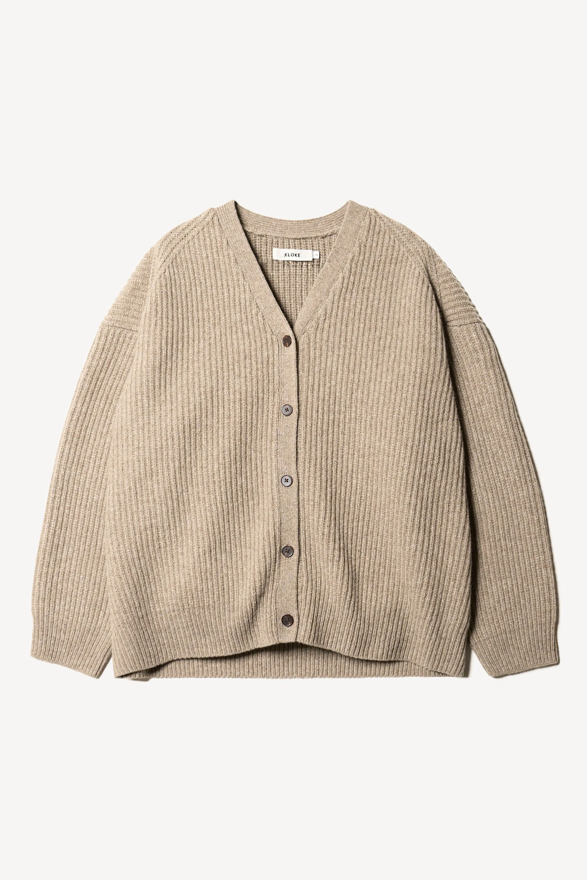 Pause Ribbed Cardigan Taupe sold by Kloke product image thumbnail 5