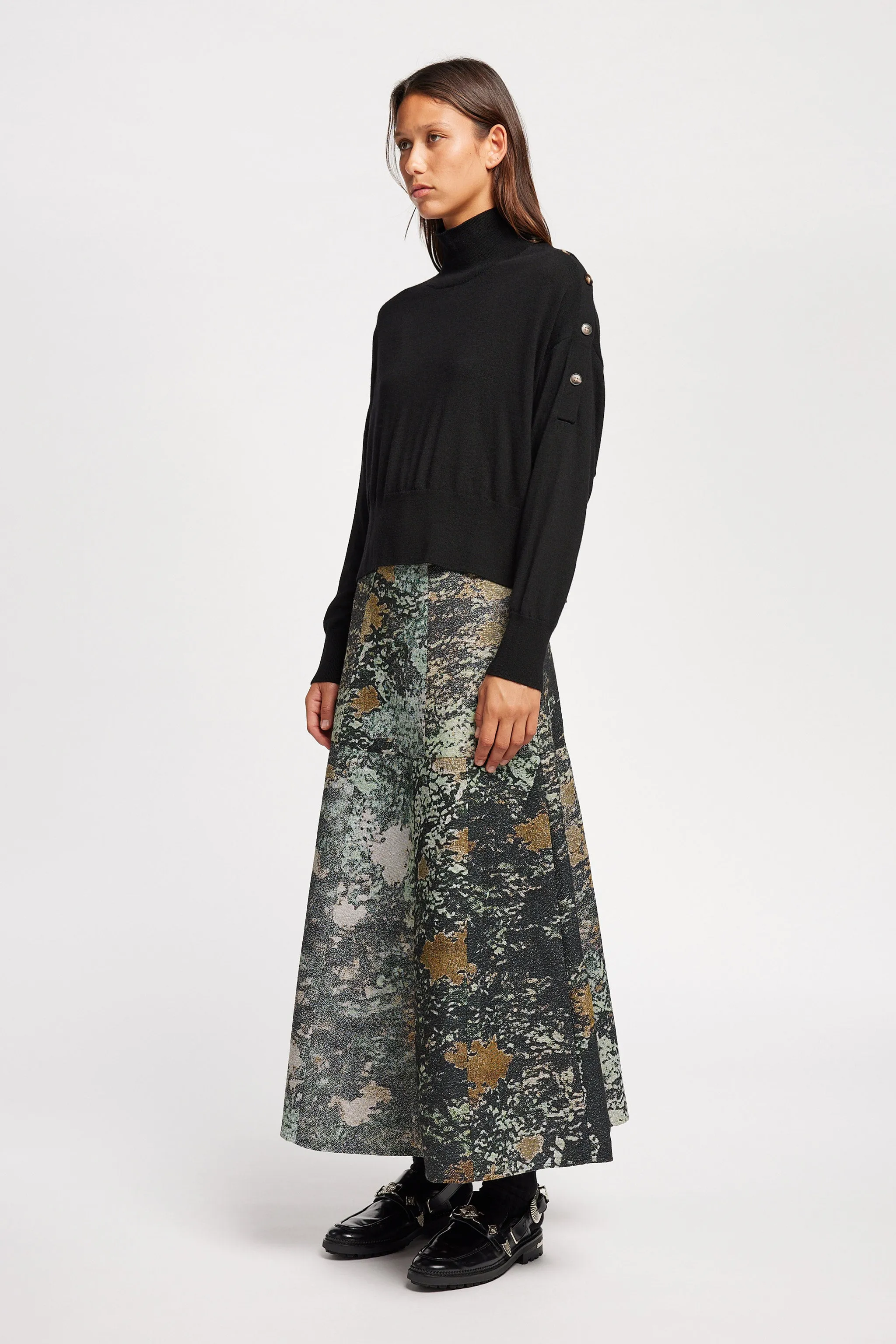 Impart Mock Neck Knit Black sold by Kloke