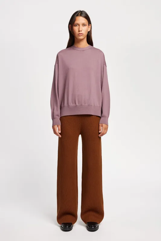Descend Merino Knit Mauve made by Kloke