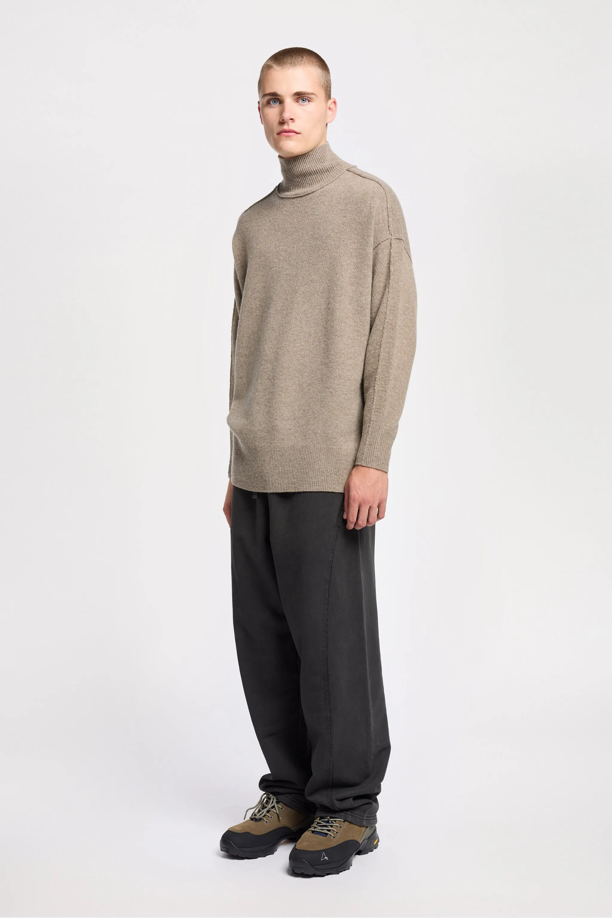 Prism Mock Neck Sweater Taupe sold by Kloke product image thumbnail 2