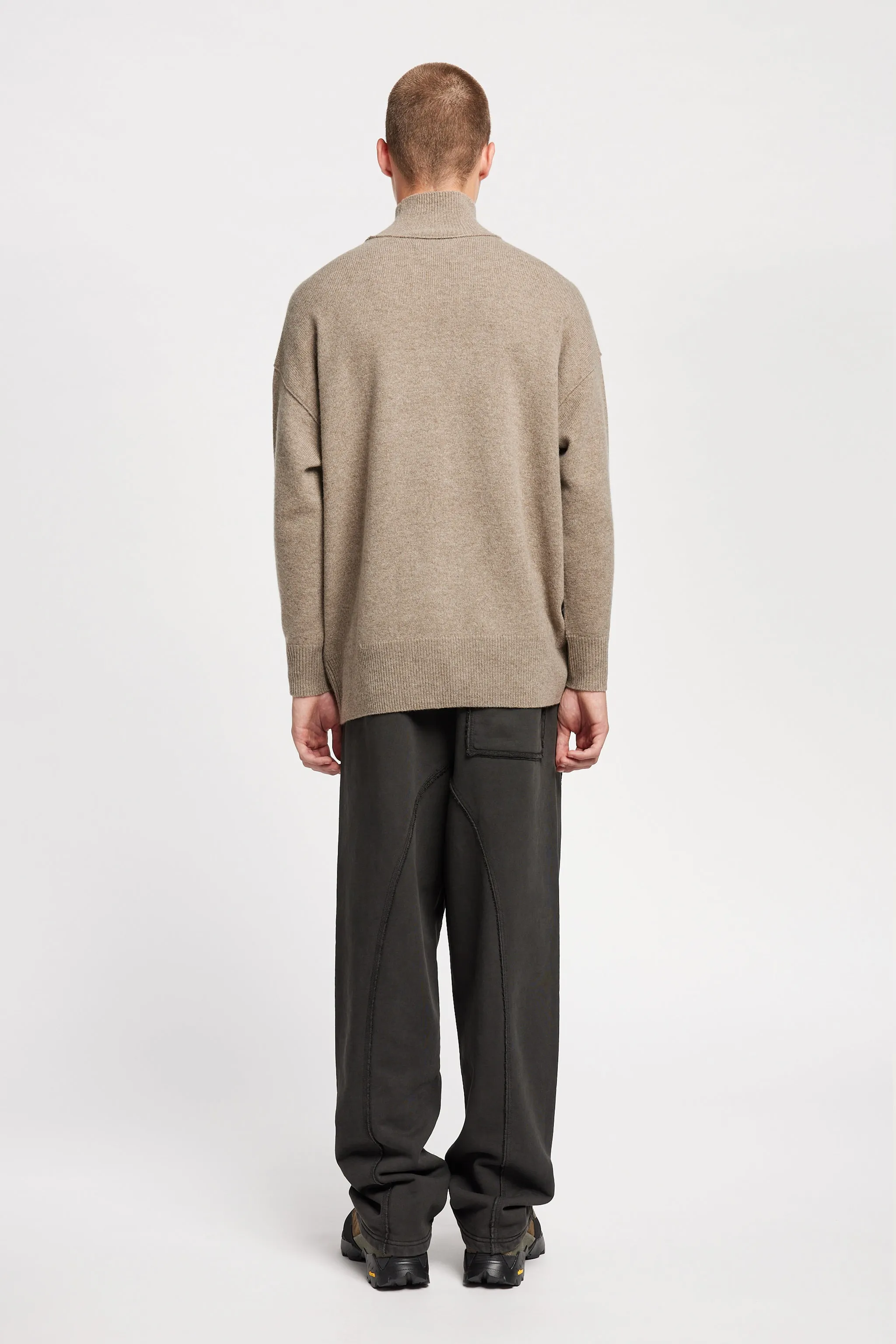 Prism Mock Neck Sweater Taupe sold by Kloke product image thumbnail 4