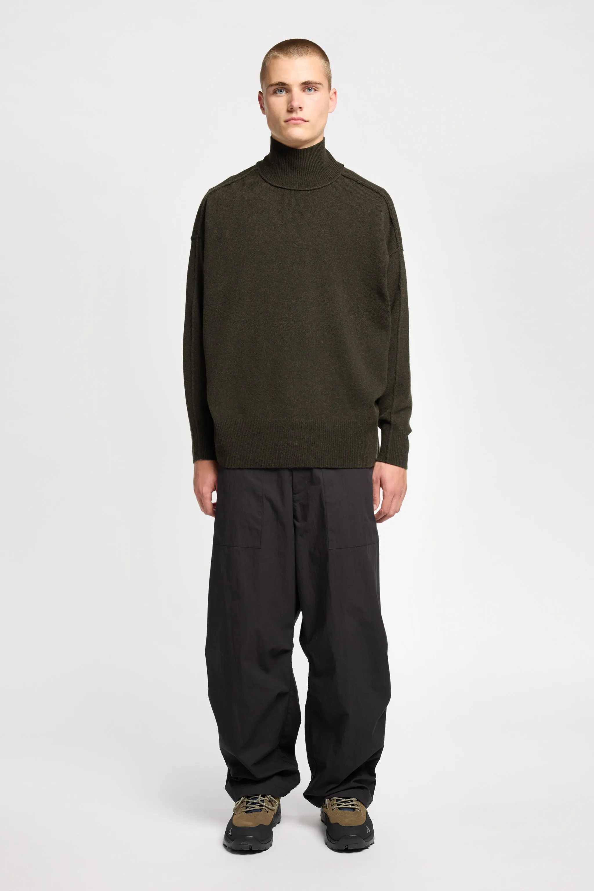 Prism Mock Neck Sweater Darkest Green sold by Kloke product image thumbnail 2