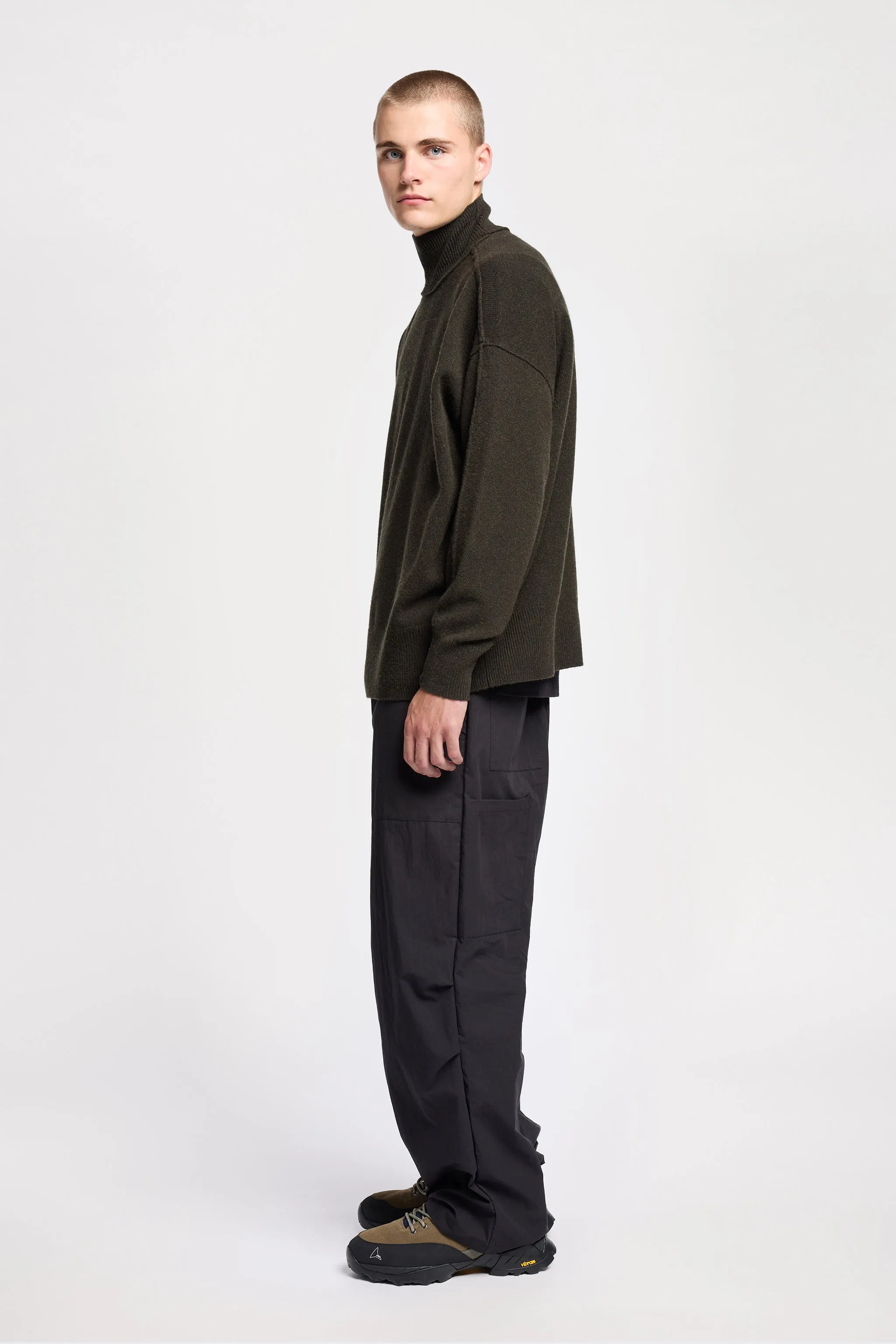 Prism Mock Neck Sweater Darkest Green sold by Kloke product image thumbnail 3