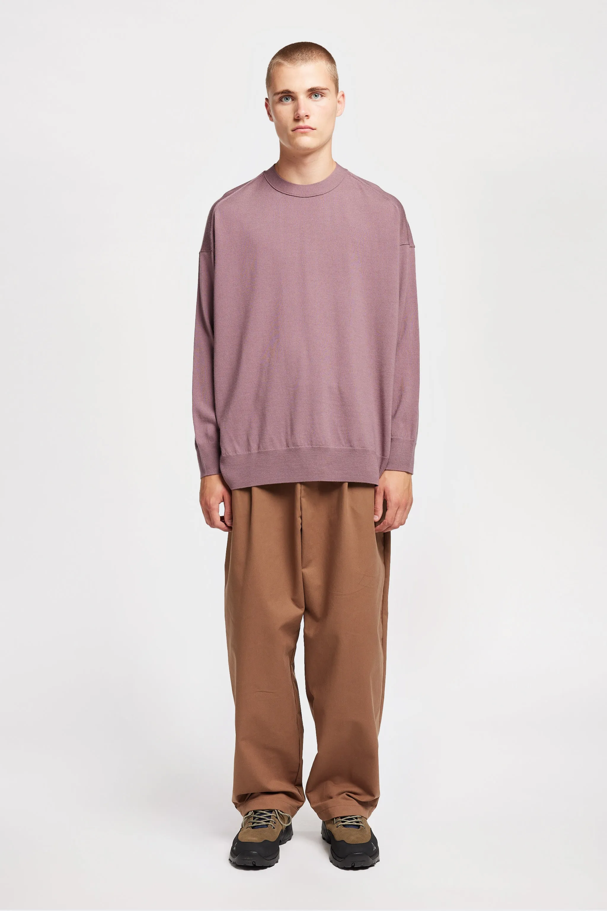 Pitch Loose Fit Sweater Mauve sold by Kloke