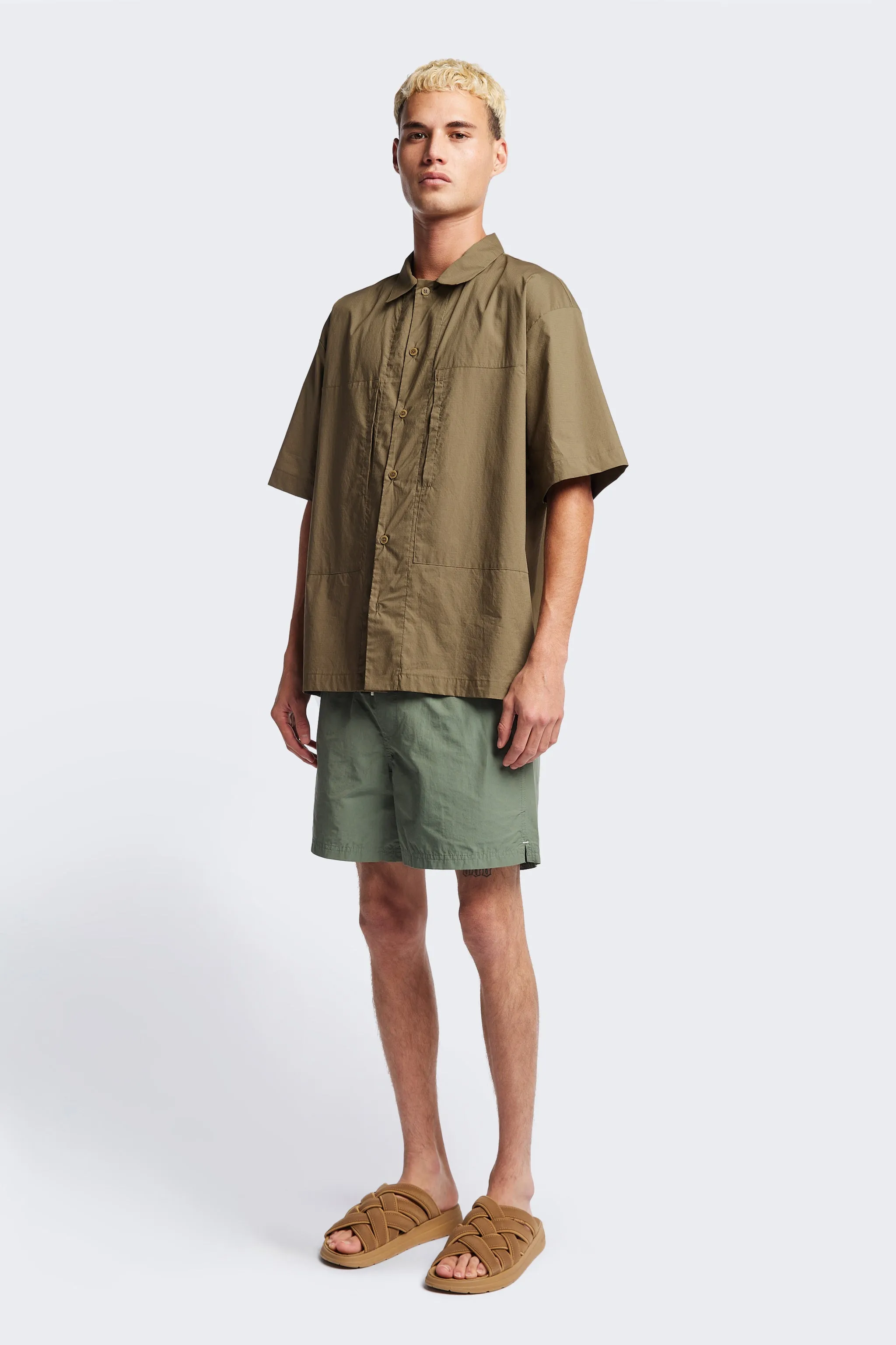 Perisi S/S Shirt Olive Brown sold by Kloke product image thumbnail 2