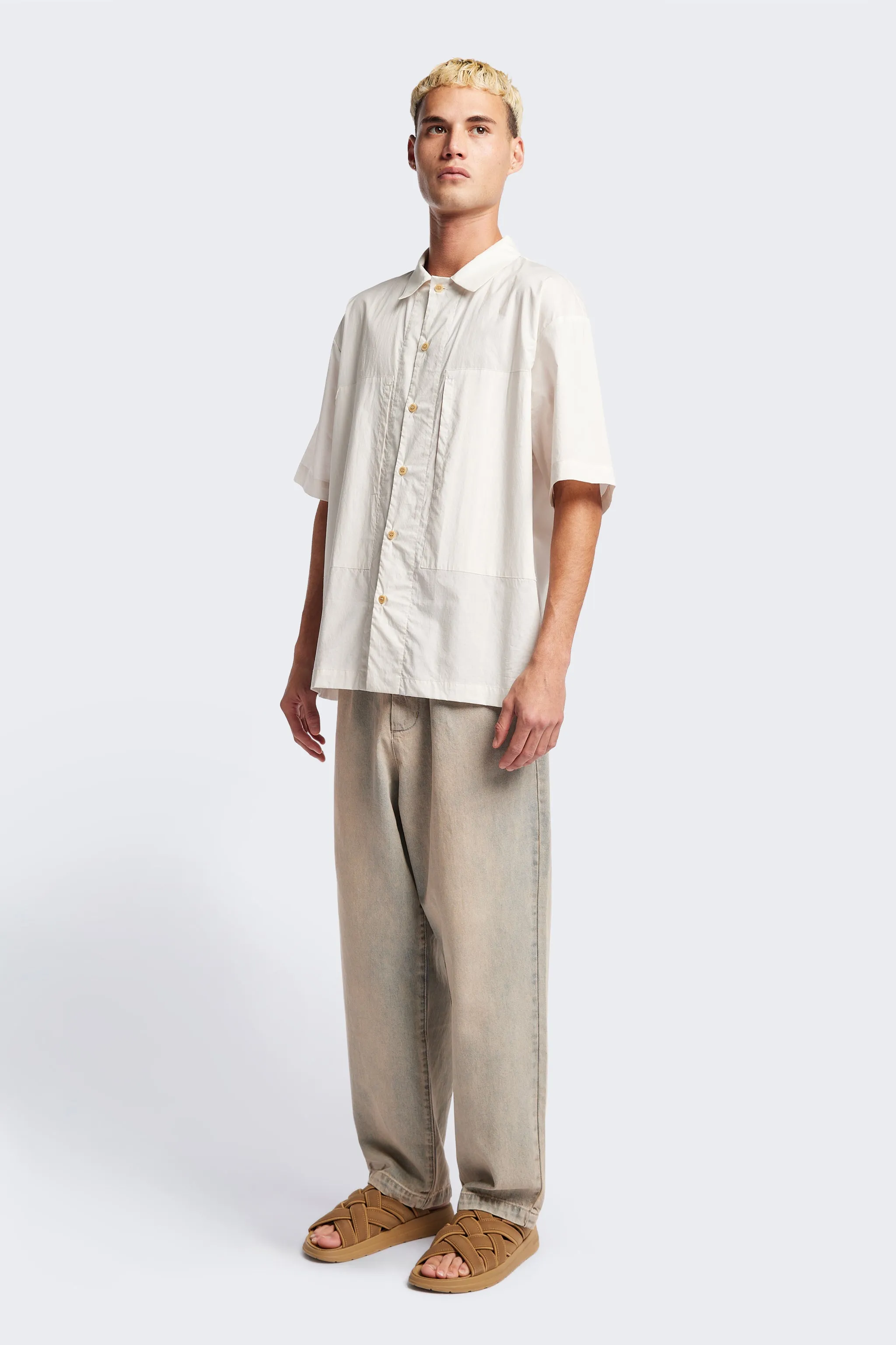 Perisi S/S Shirt Ecru sold by Kloke