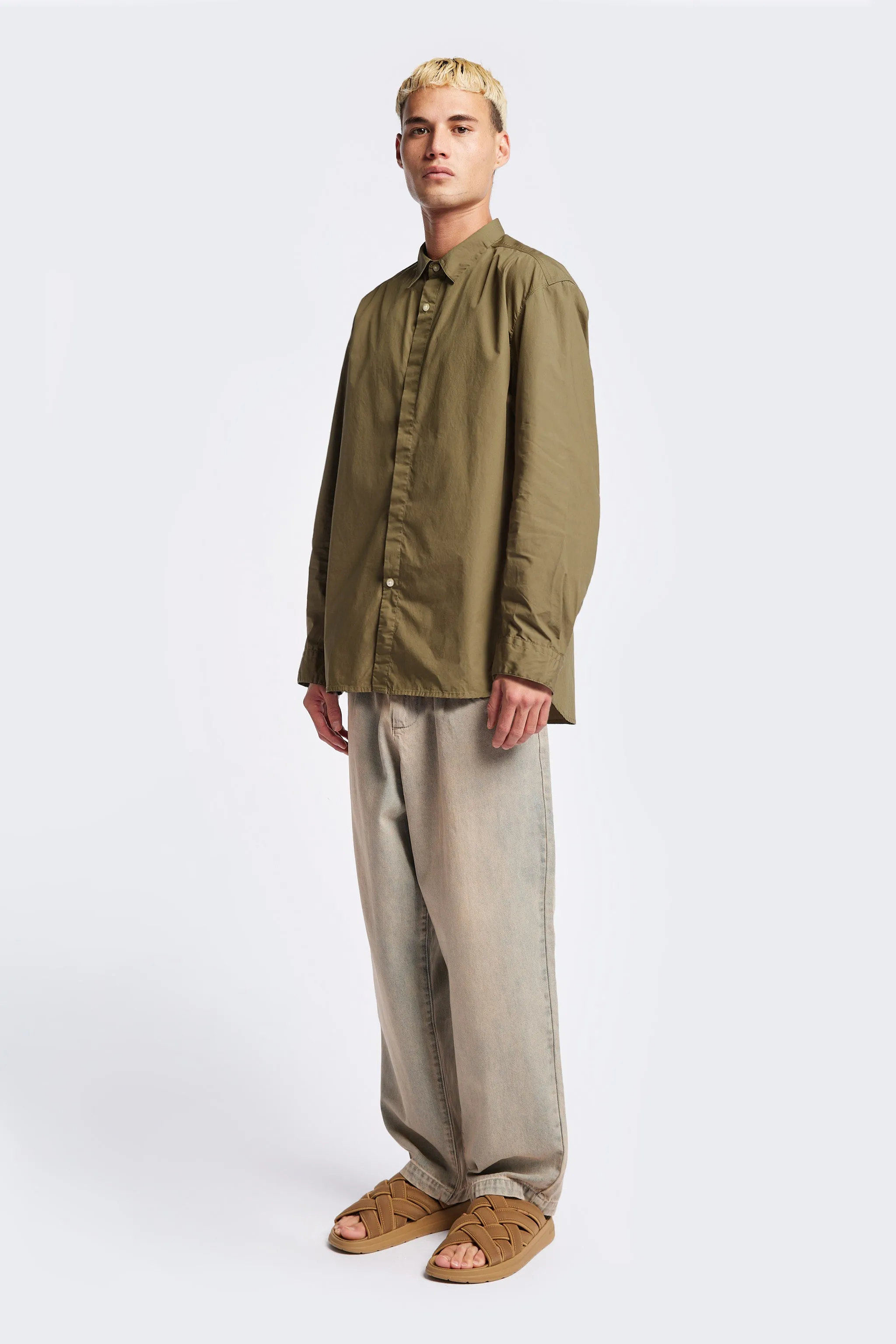 Iberia Long Sleeve Shirt Olive Brown sold by Kloke product image thumbnail 3