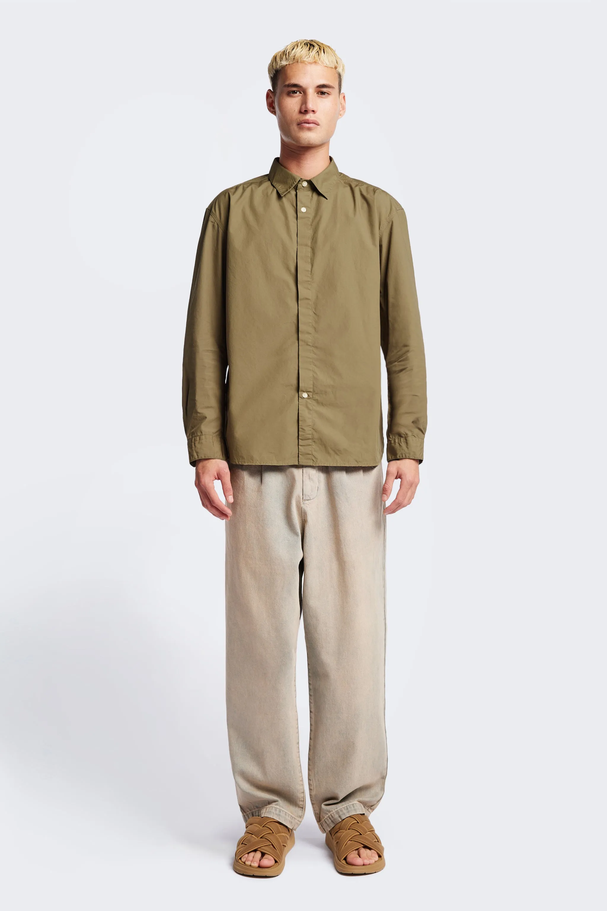 Iberia Long Sleeve Shirt Olive Brown sold by Kloke product image thumbnail 2