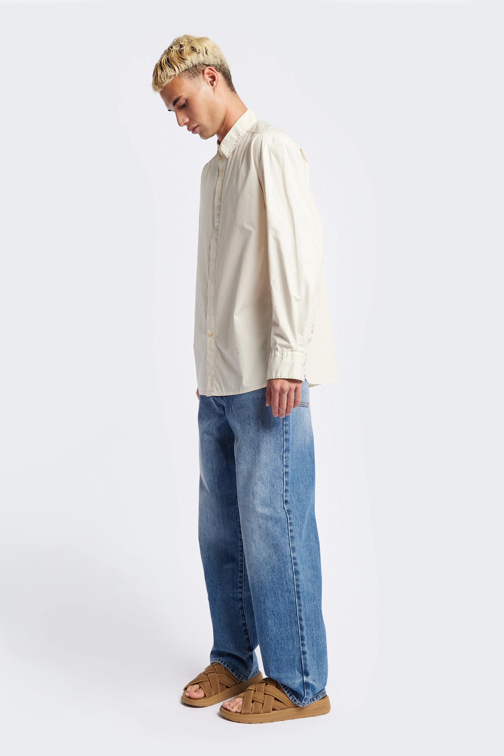 Iberia Long Sleeve Shirt Ecru sold by Kloke