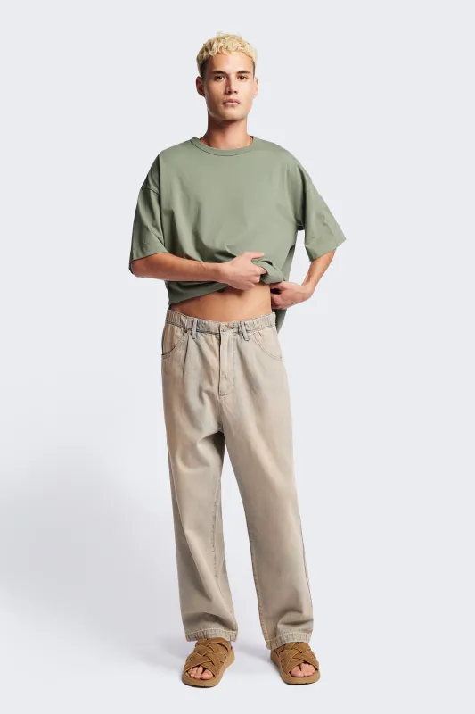 Fragment Denim Pleat Pant Blue Pink Fade sold by Kloke