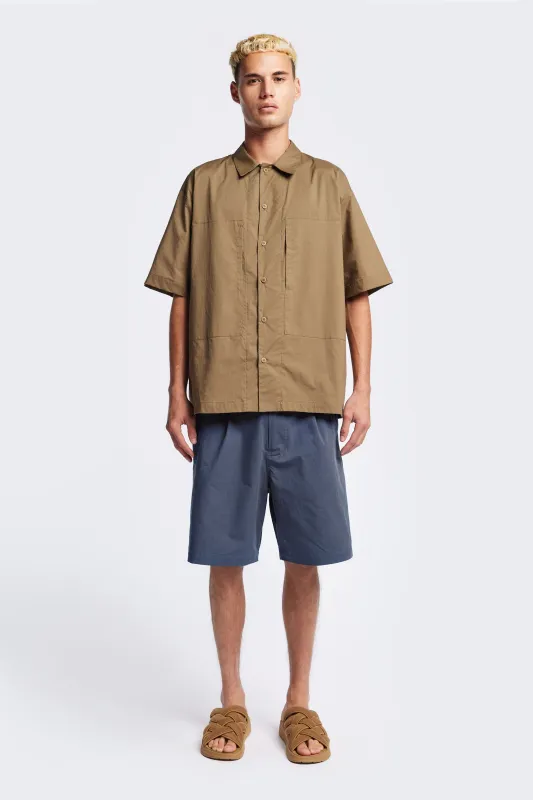 Degree Pleat Short Blue sold by Kloke