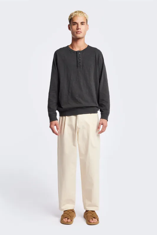 Asperse Henley Pullover Vintage Black sold by Kloke