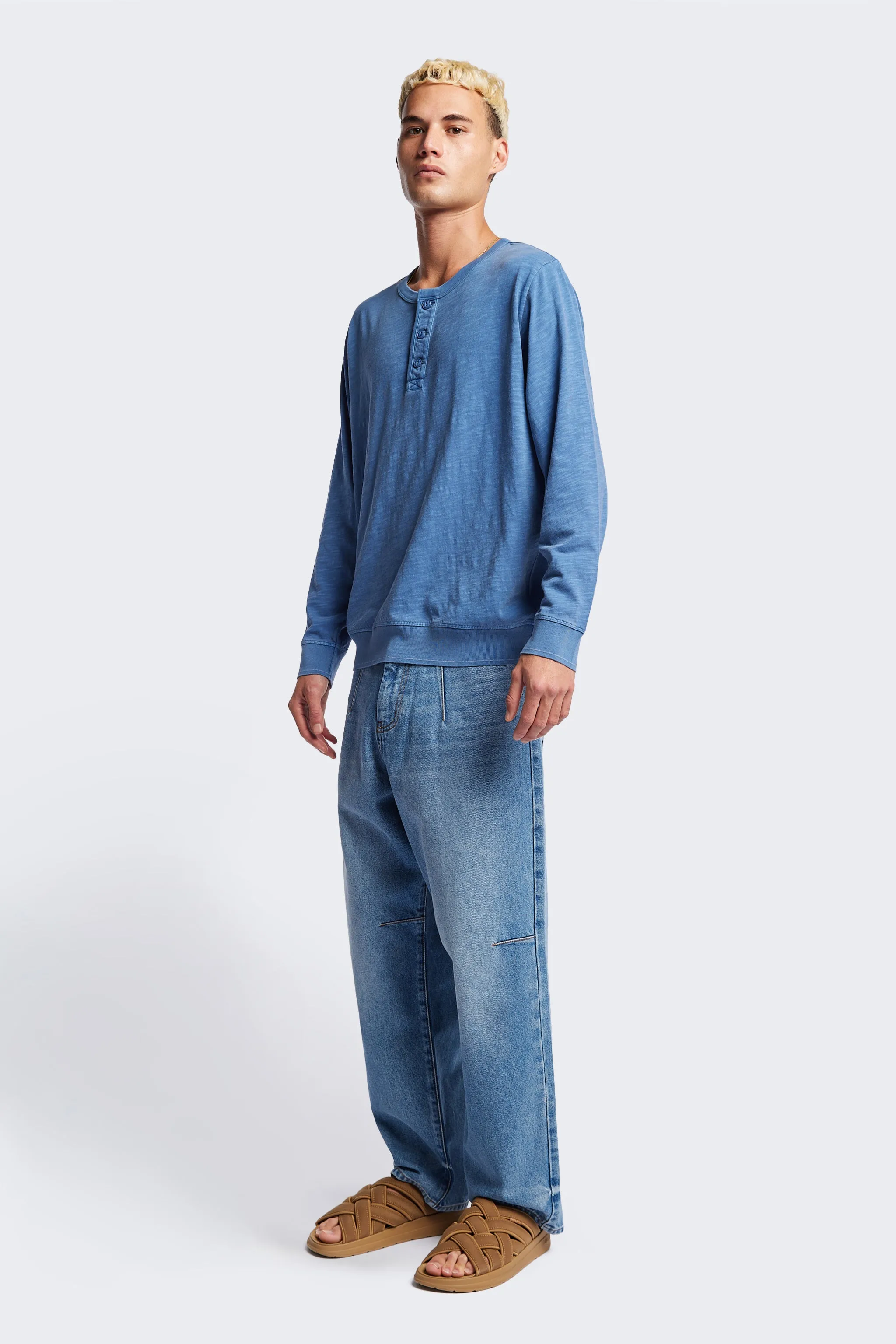 Asperse Henley Pullover Blue sold by Kloke product image thumbnail 2