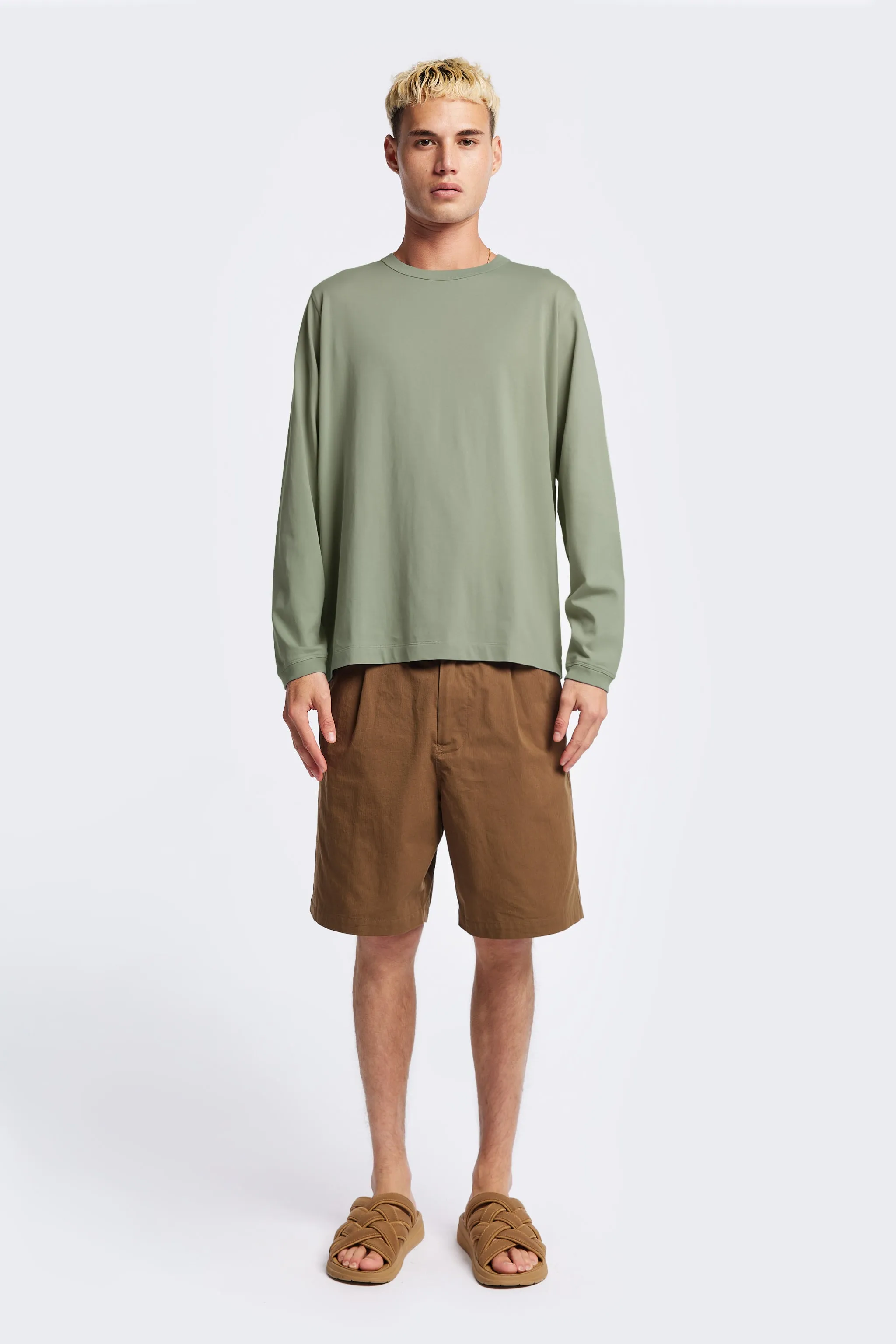 Offline L/S T-Shirt Sage Green sold by Kloke