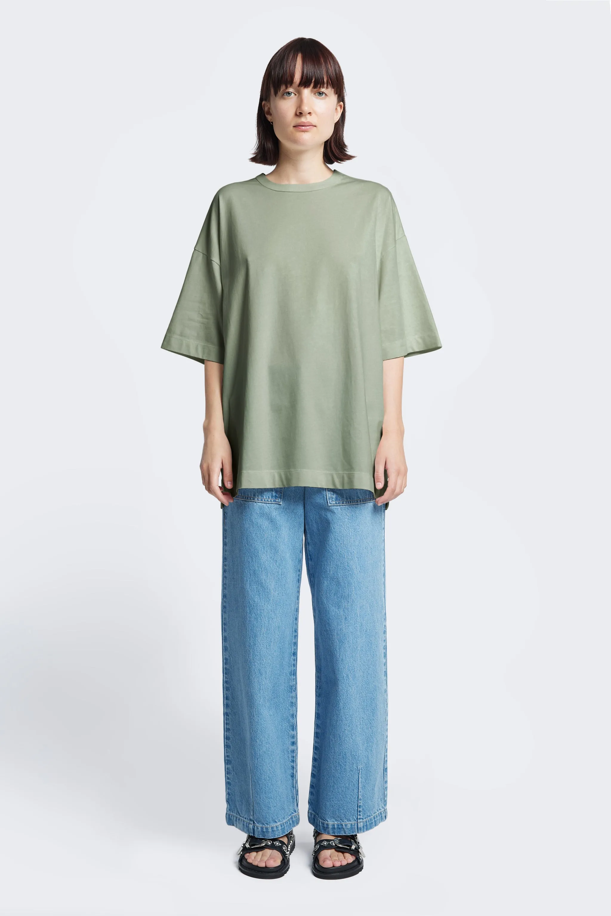 Monolith Unisex Tee Sage Green sold by Kloke