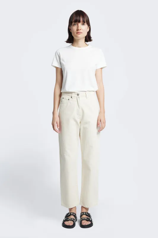 Evade Straight Leg Jean Ecru made by Kloke