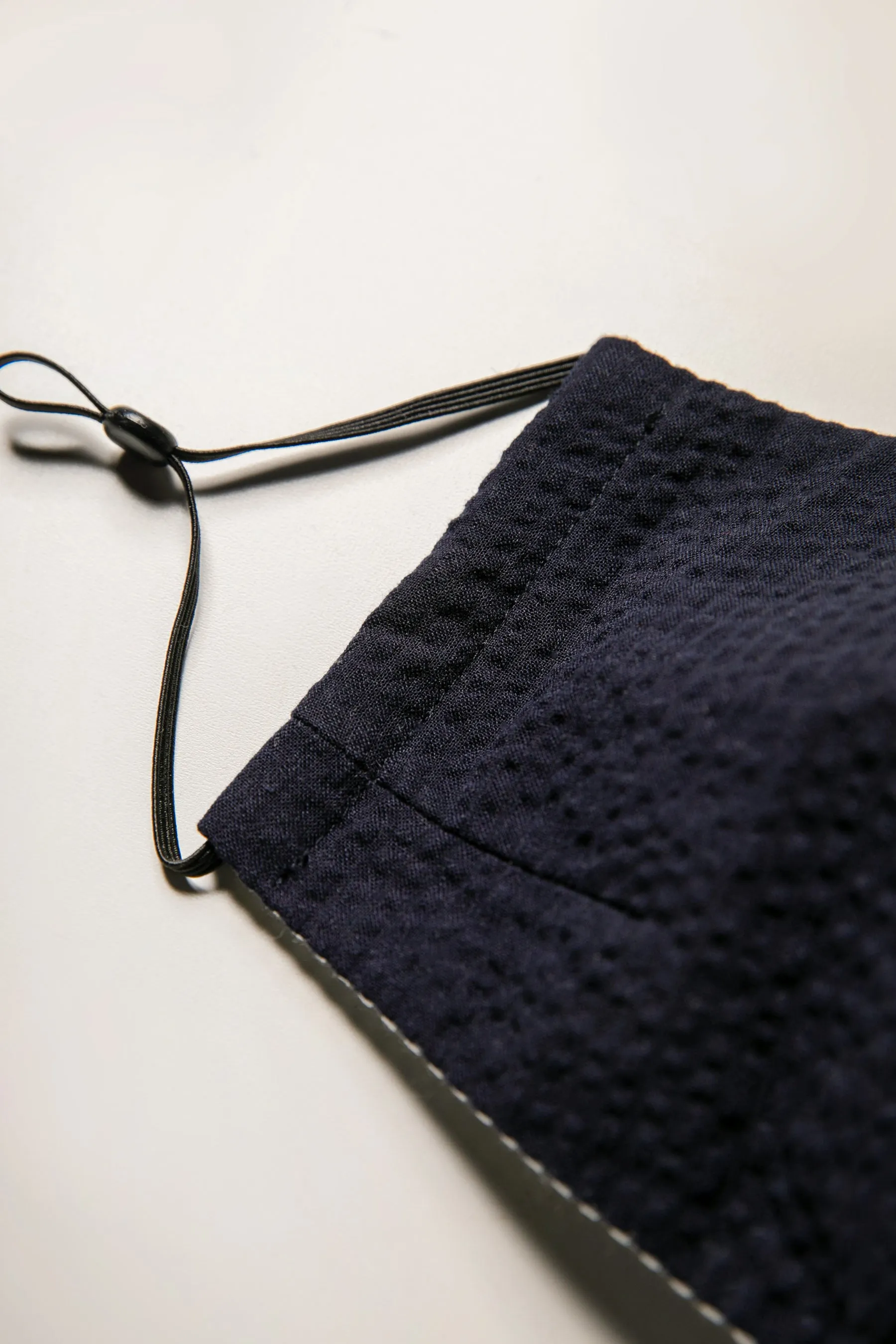 Face Mask - Ink Seersucker/Stripe sold by Kloke product image thumbnail 3