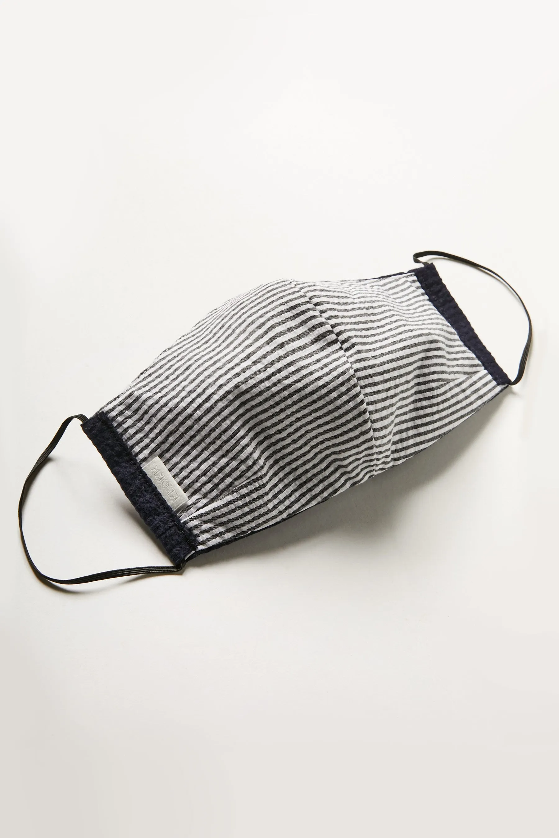 Face Mask - Ink Seersucker/Stripe sold by Kloke product image thumbnail 2