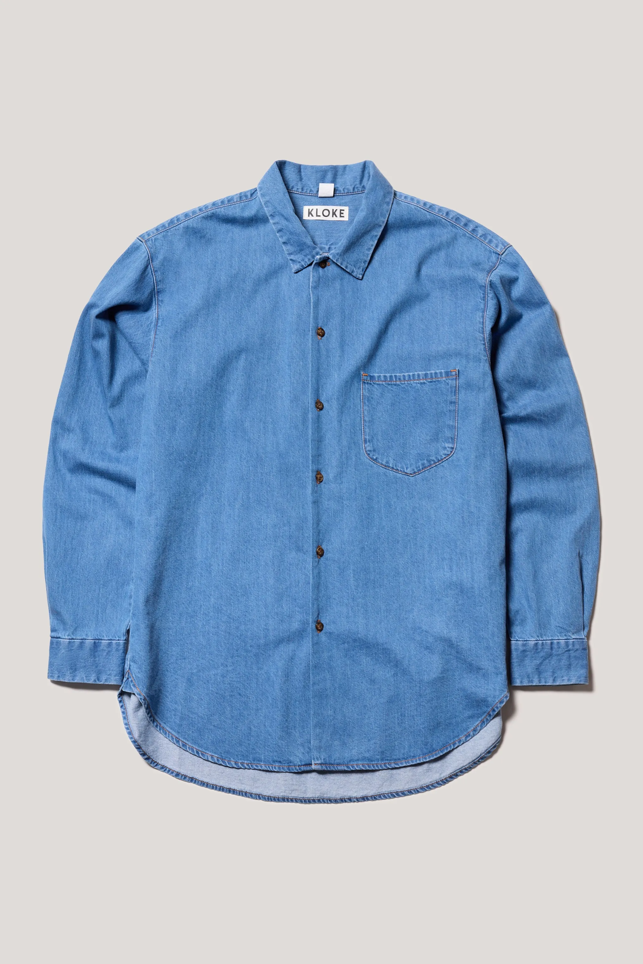 Finite Denim Shirt Mid Wash sold by Kloke product image thumbnail 5