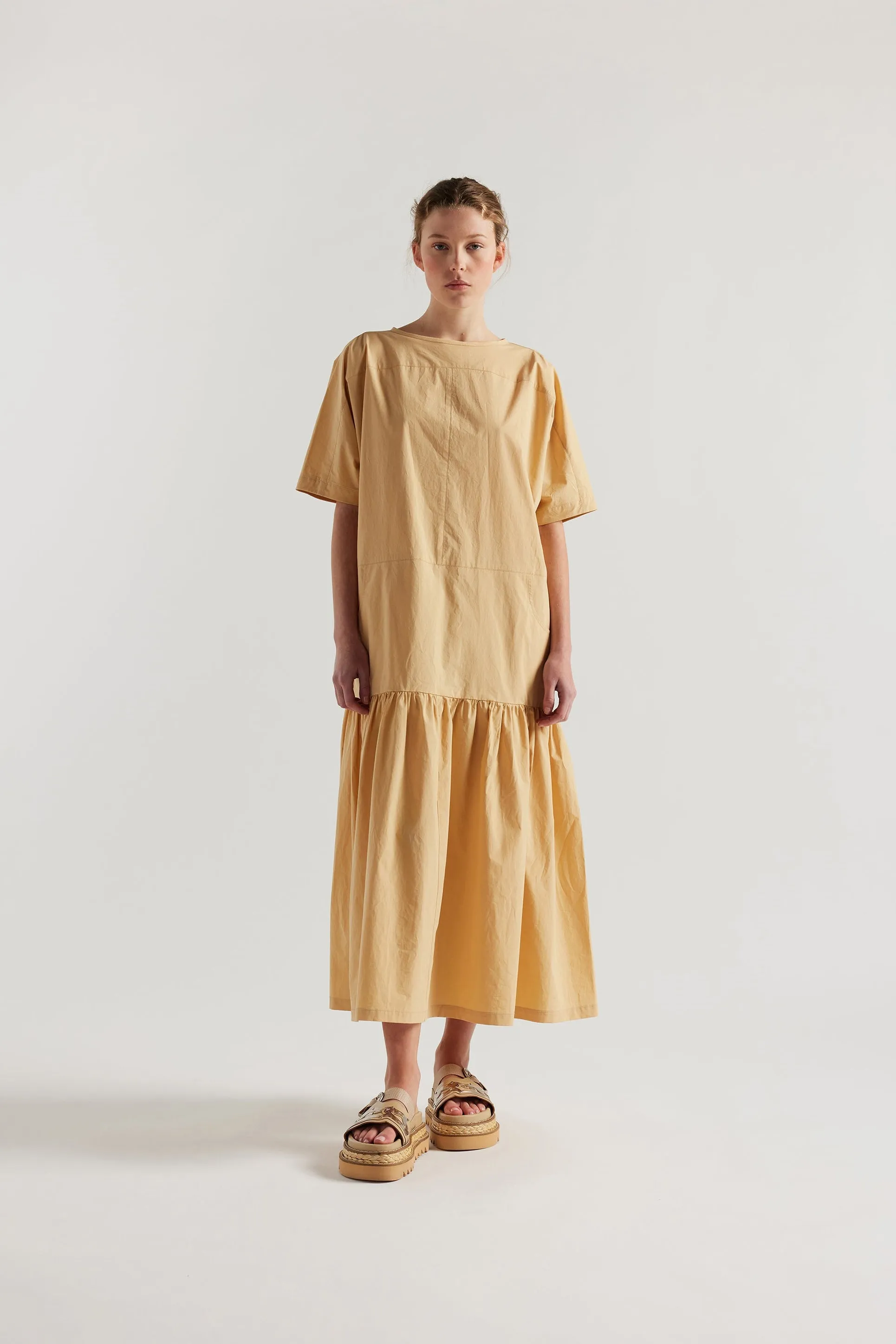 Surrender Dress Sand sold by Kloke