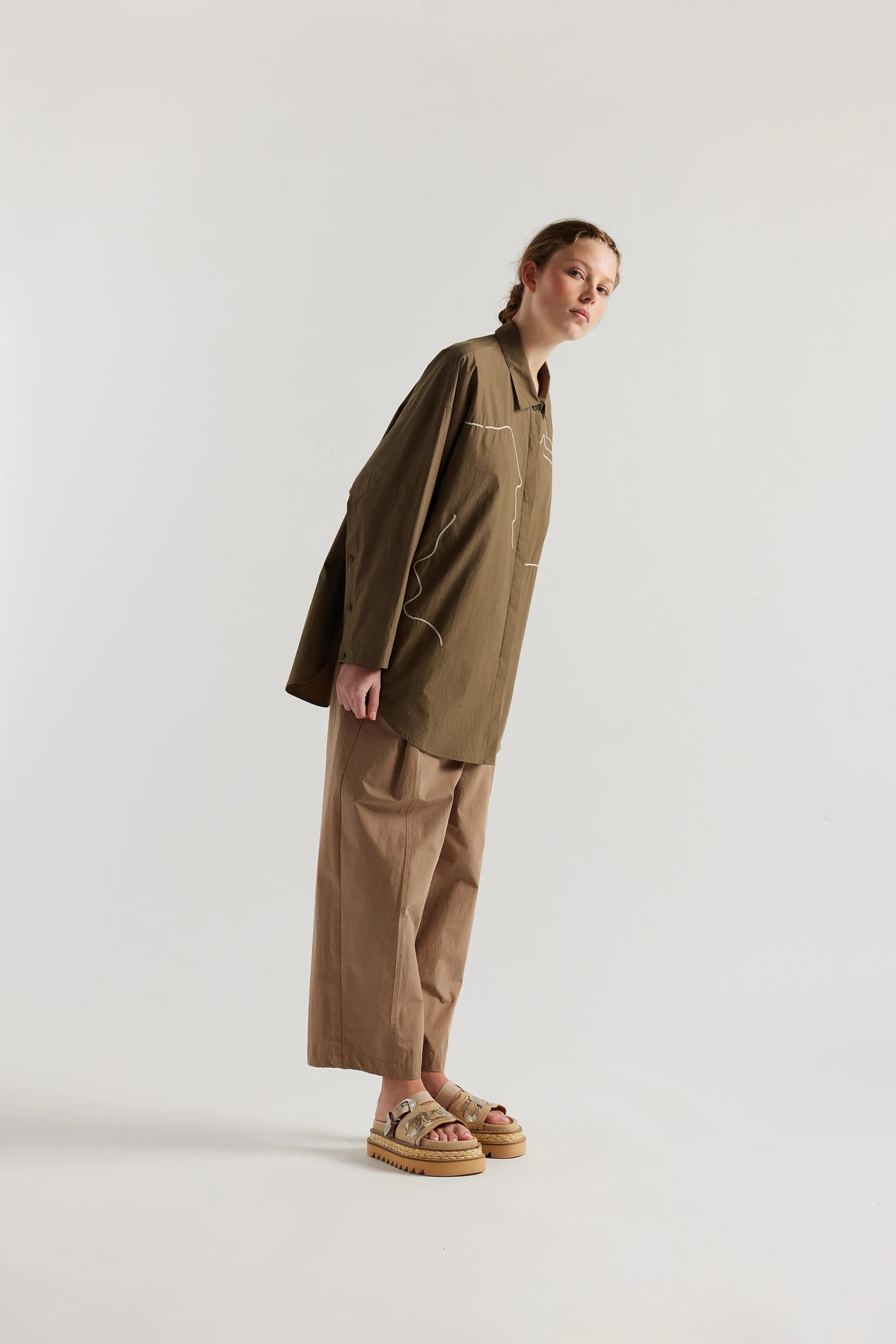 Ache Embroidered Shirt Olive sold by Kloke product image thumbnail 2