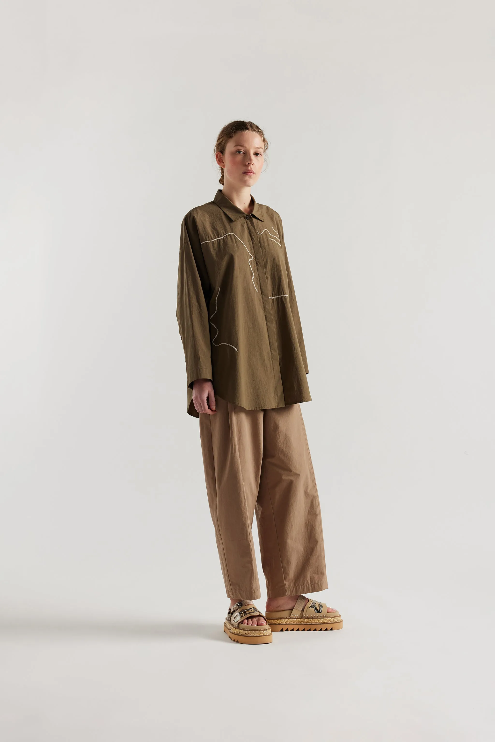 Ache Embroidered Shirt Olive sold by Kloke product image thumbnail 3