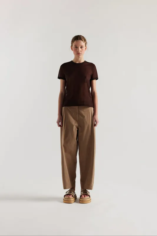 Amber Pleat Front Pant Fawn sold by Kloke