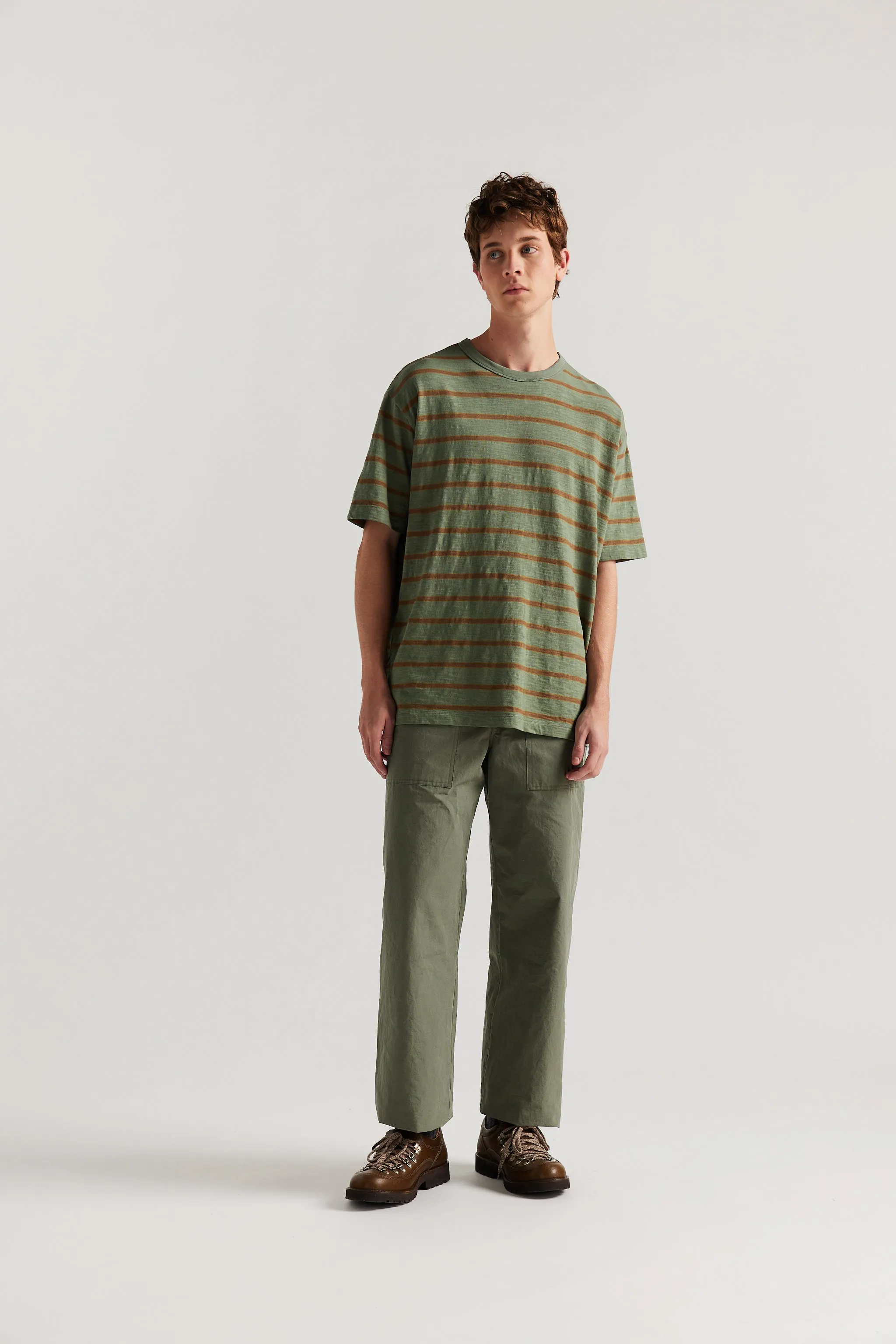 Lenz Pant Olive sold by Kloke
